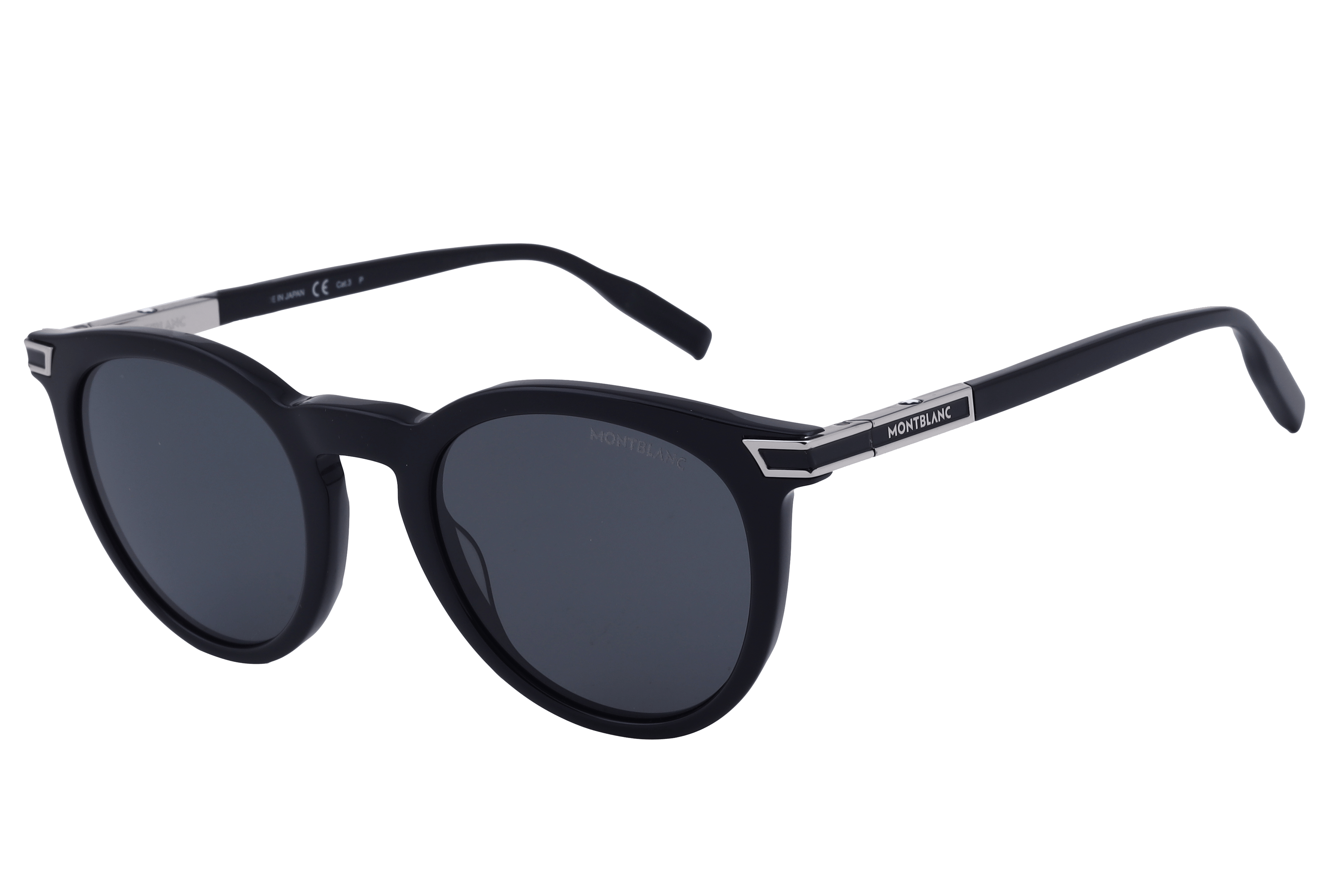 Mont Blanc N MB0041S Sunglass Black Female Full Shell Sunglass — Black frame — view 1