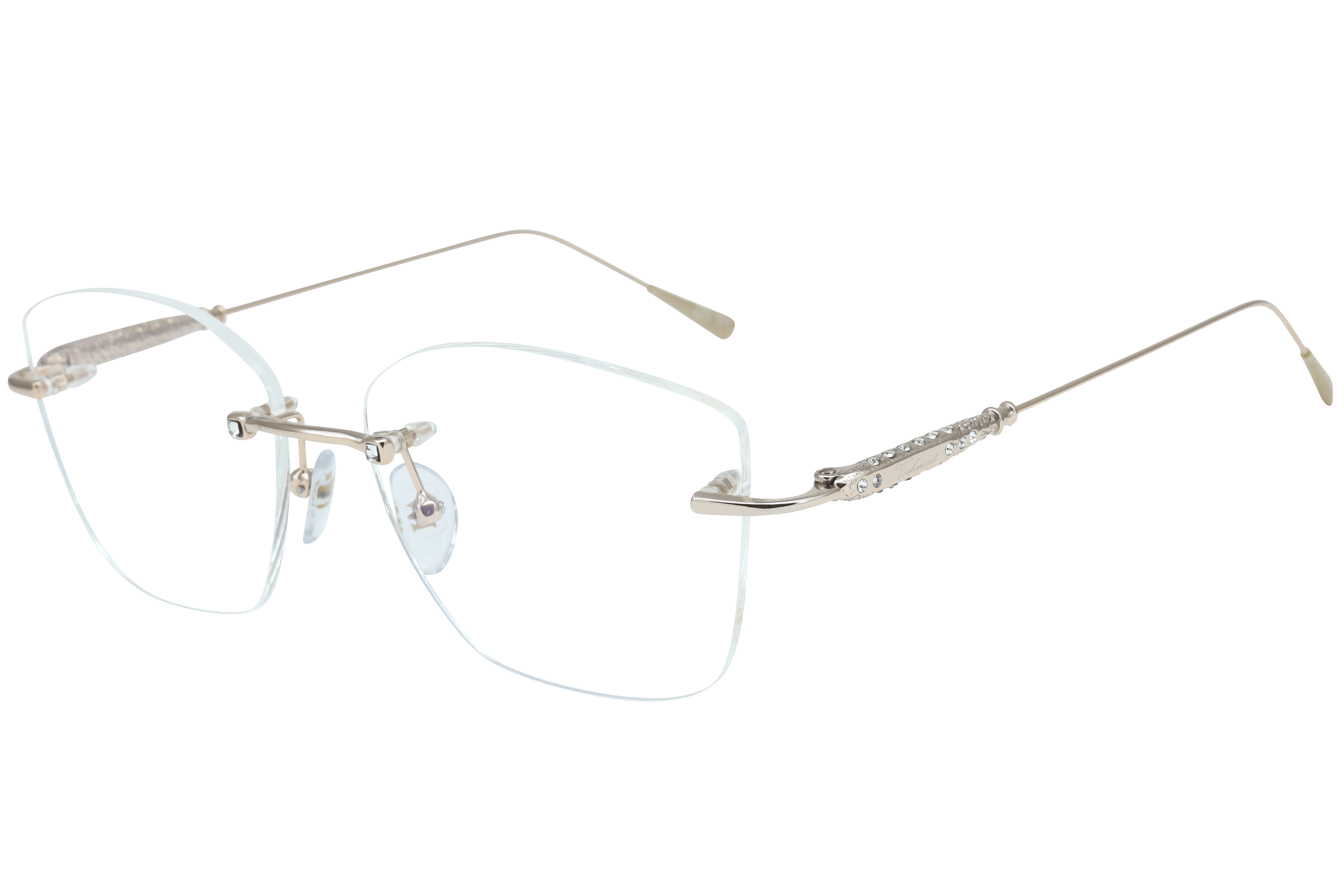 PAUL VOSHERONT PV390 Frame Gold Female RimLess Metal Frame — view 1