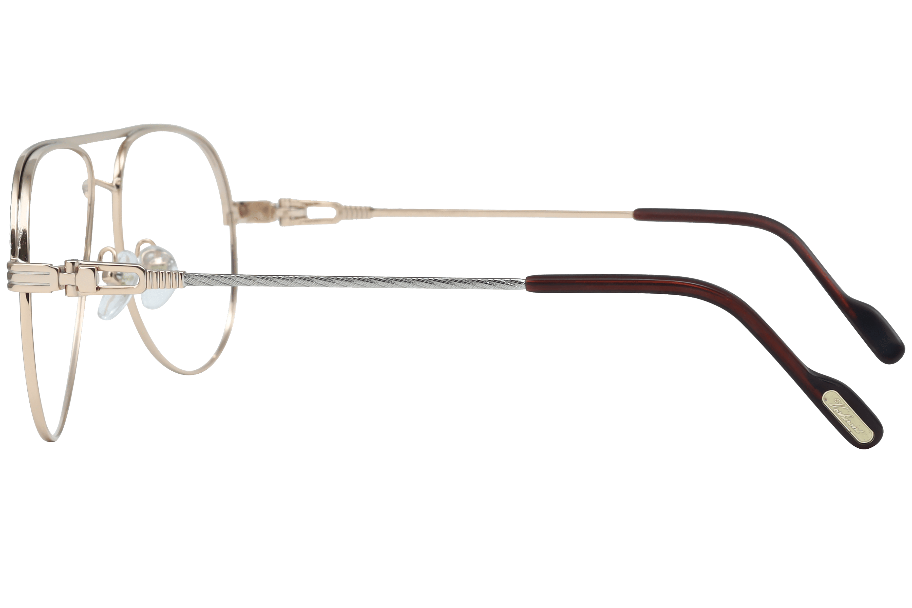 PAUL VOSHERONT PV395 Frame Gold Male Full Metal Frame — view 3