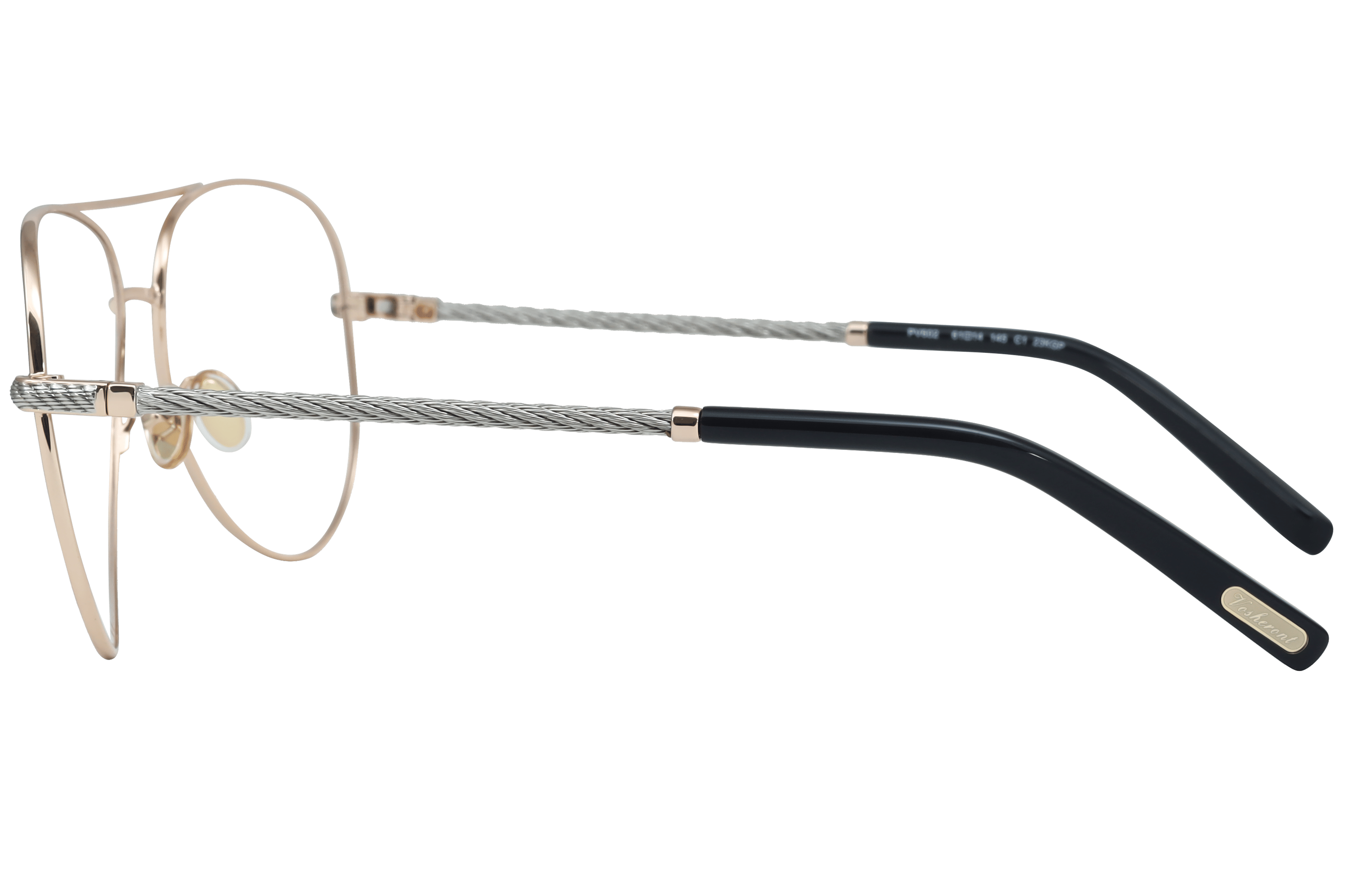 PAUL VOSHERONT PV602 Frame Gold Male Full Metal Frame — view 3