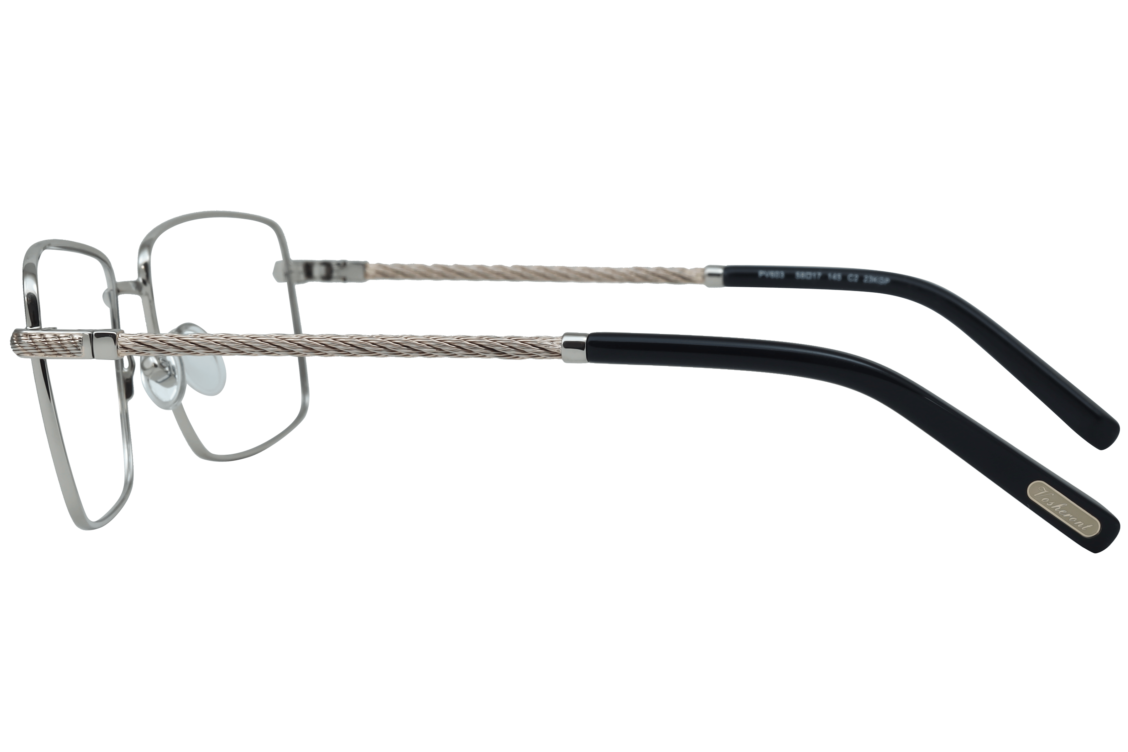 PAUL VOSHERONT PV603 Frame Light Gold Male Full Metal Frame — view 3