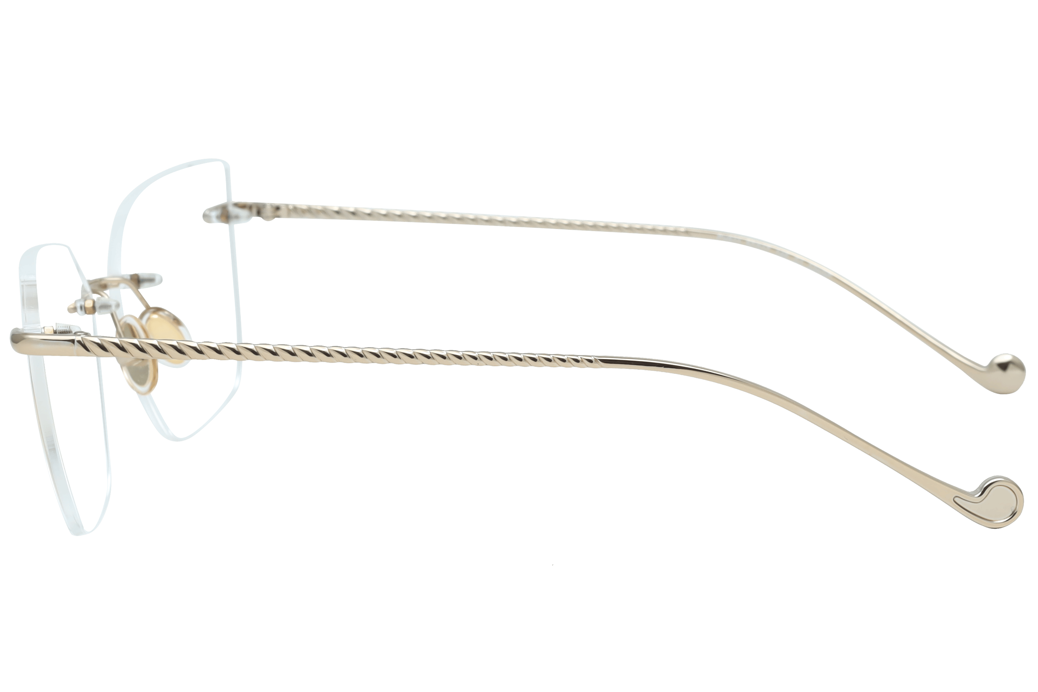 PAUL VOSHERONT PV611 Frame Gold Female RimLess Metal Frame — view 3
