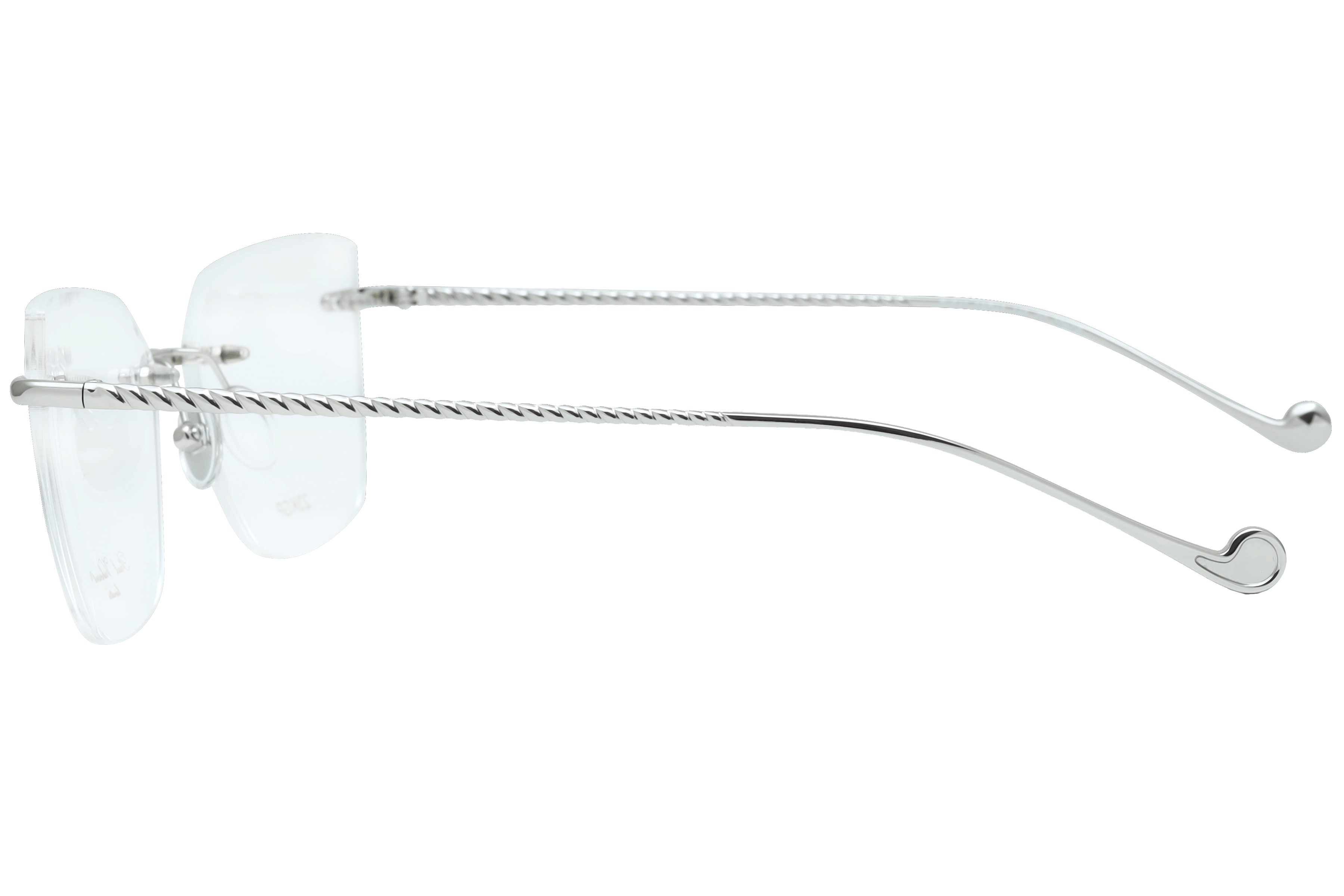 PAUL VOSHERONT PV611 Frame Silver Female RimLess Metal Frame — view 3
