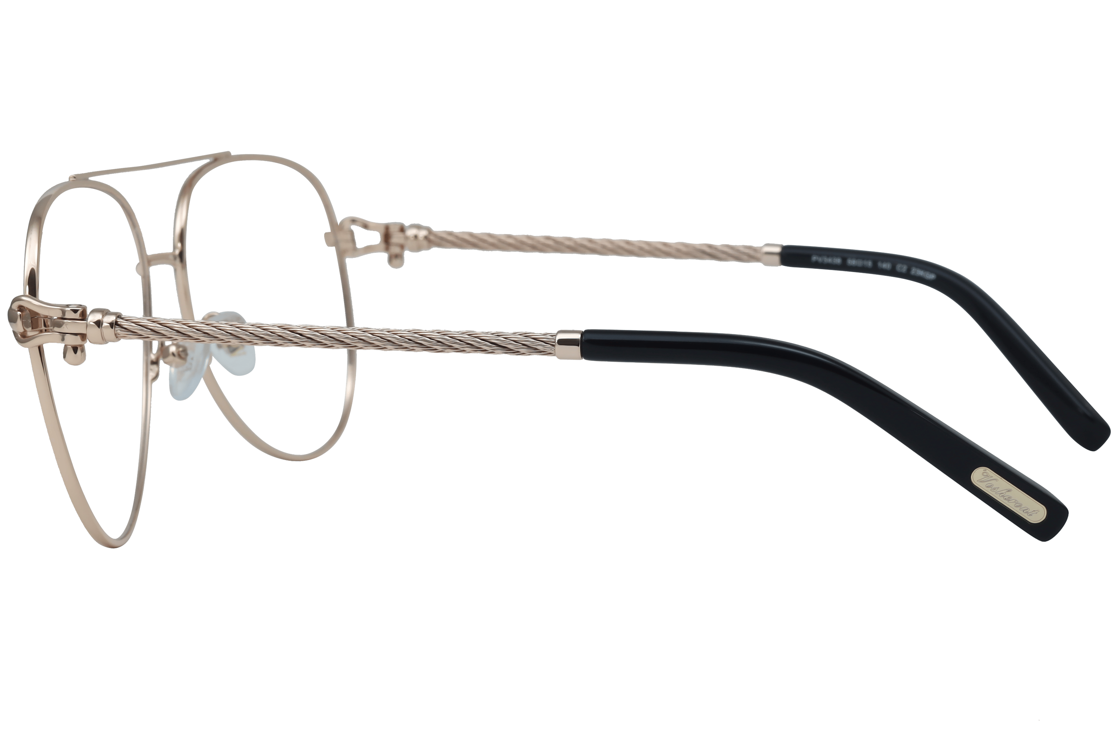 PAUL VOSHERONT PV3438 Frame Gold Male Full Metal Frame — view 3
