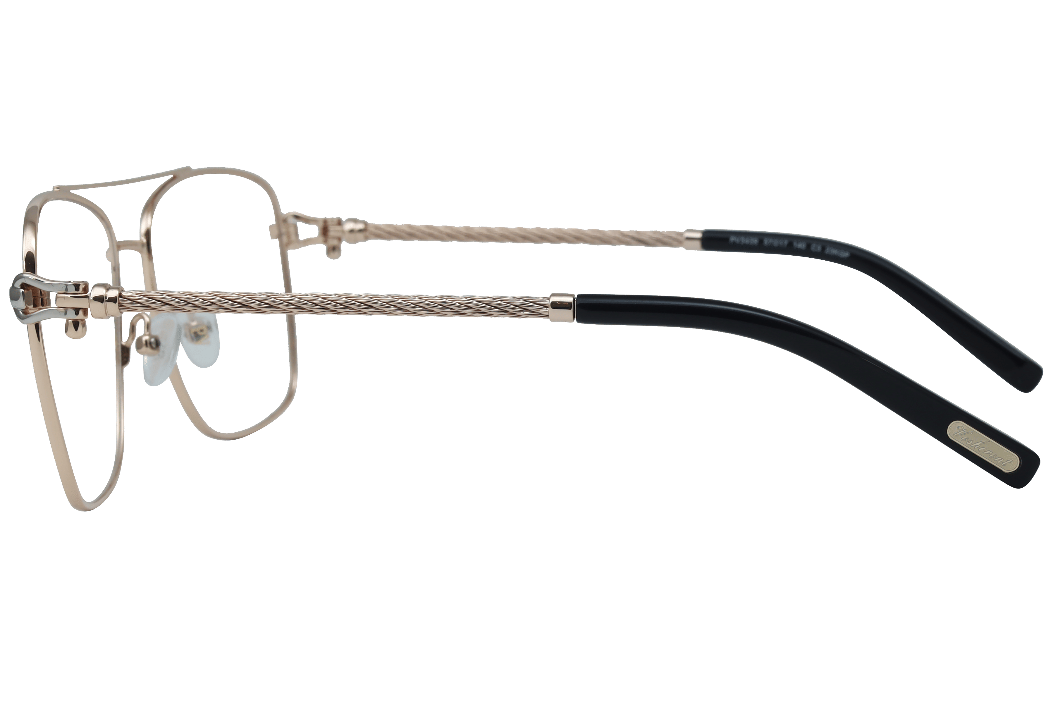 PAUL VOSHERONT PV3439 Frame Gold Male Full Metal Frame — view 3