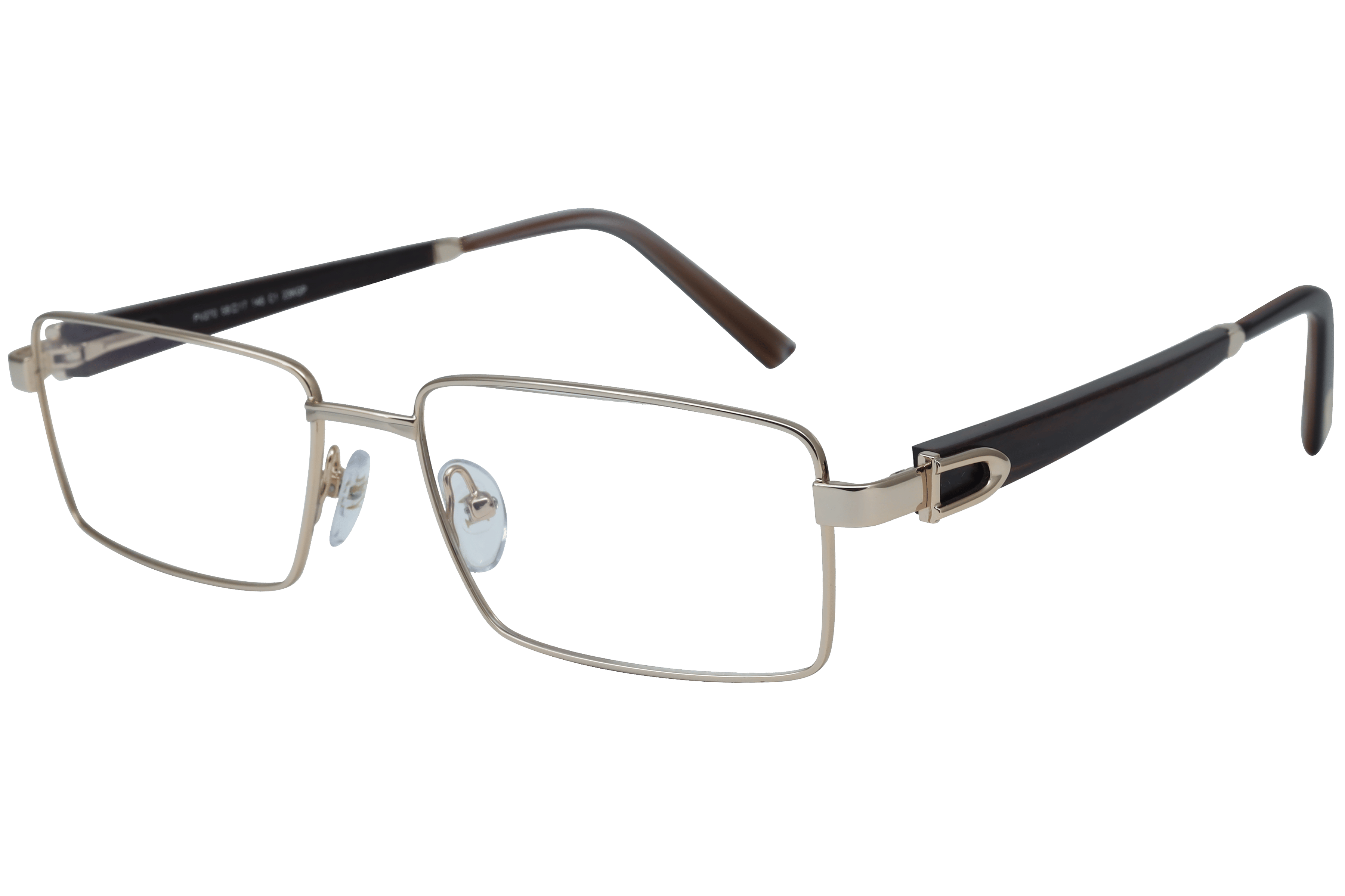 PAUL VOSHERONT PV270 Frame Gold Male Full Wood Frame — view 1