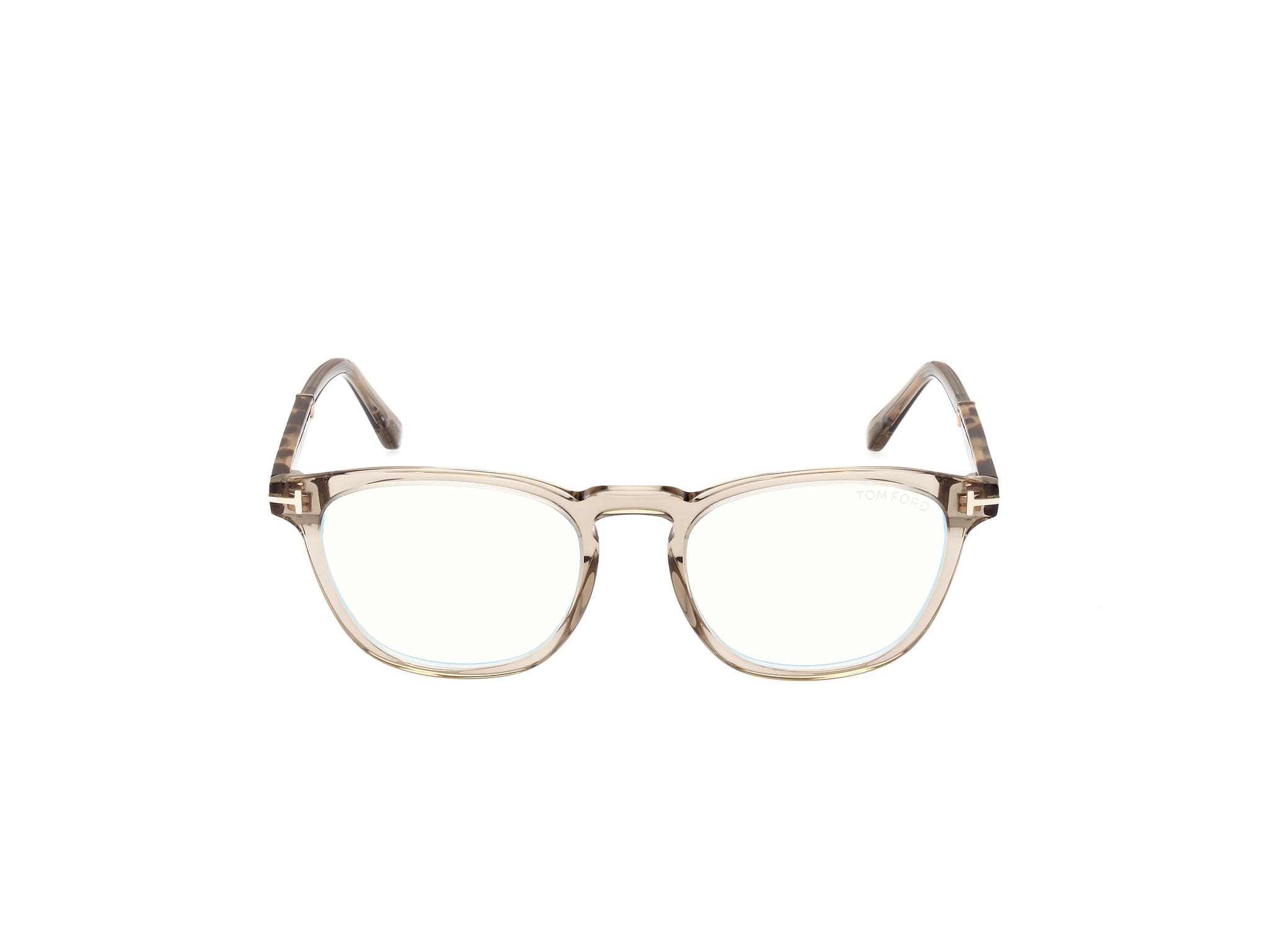 Tomford FT5890-B Frame Transparent Brown Male Full Shell Frame — Transparent Brown frame — view 8