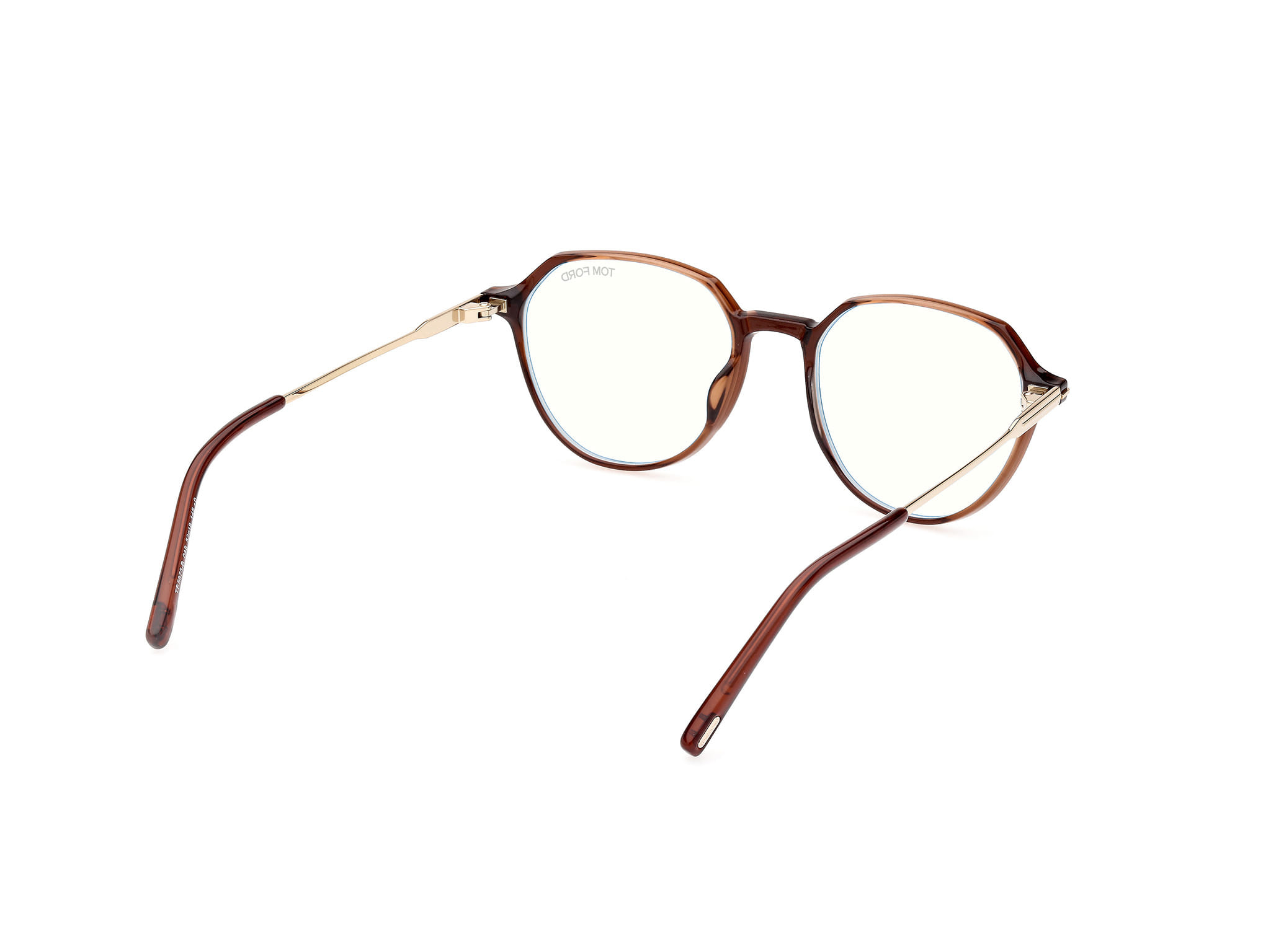 Tomford FT5875-B Frame Transparent Brown Male Full Metal Frame — Transparent Brown frame — view 5