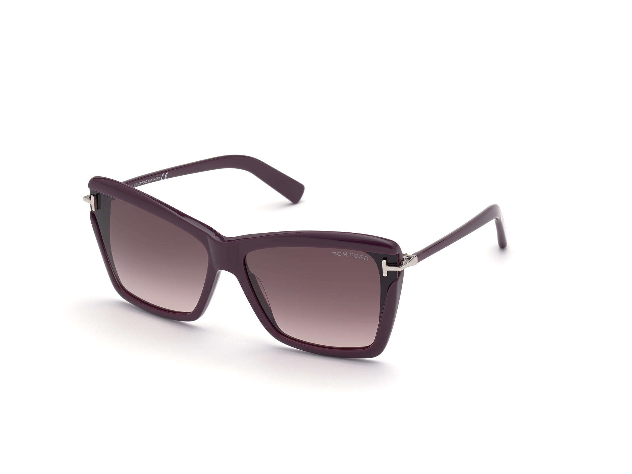 Tomford FT0849 Sunglass Violet Female Full Shell — Violet frame