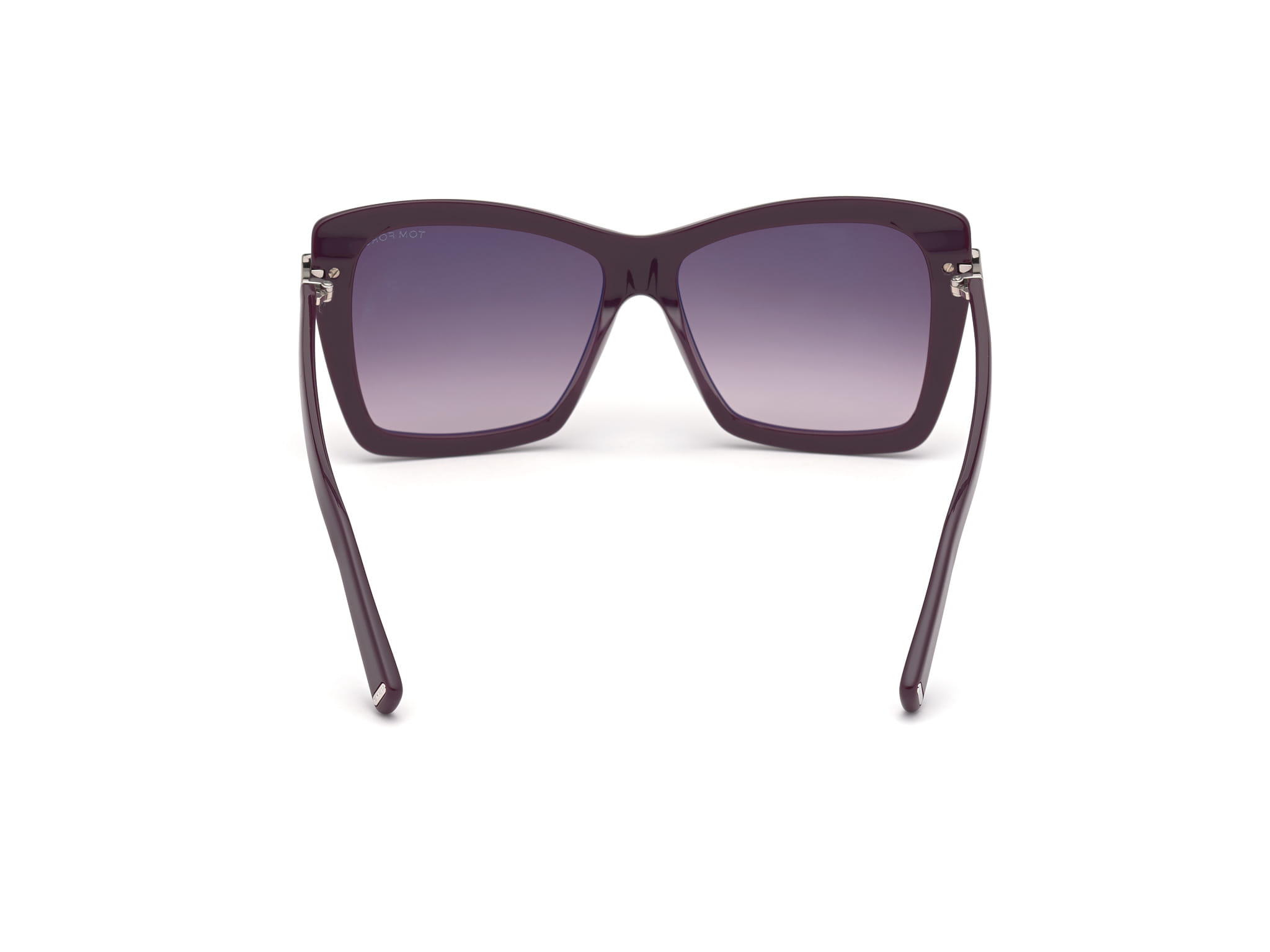 Tomford FT0849 Sunglass Violet Female Full Shell Sunglass — Violet frame — view 4