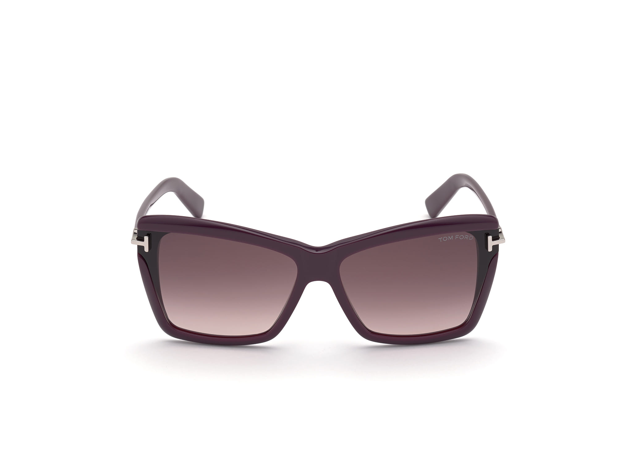 Tomford FT0849 Sunglass Violet Female Full Shell Sunglass — Violet frame — view 8