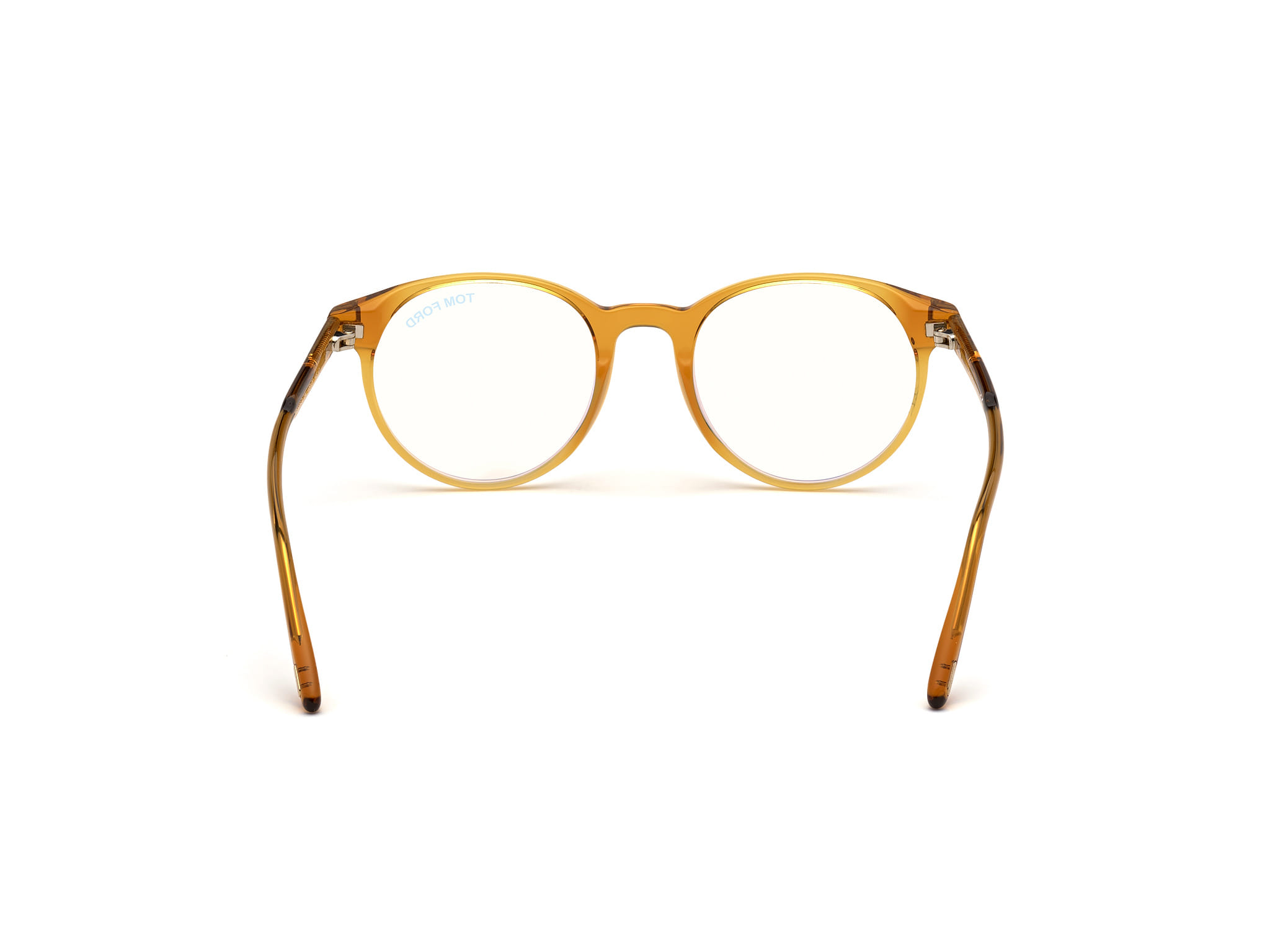 Tomford FT5695-B Frame Transparent Brown Male Full Shell Frame — Transparent Brown frame — view 4