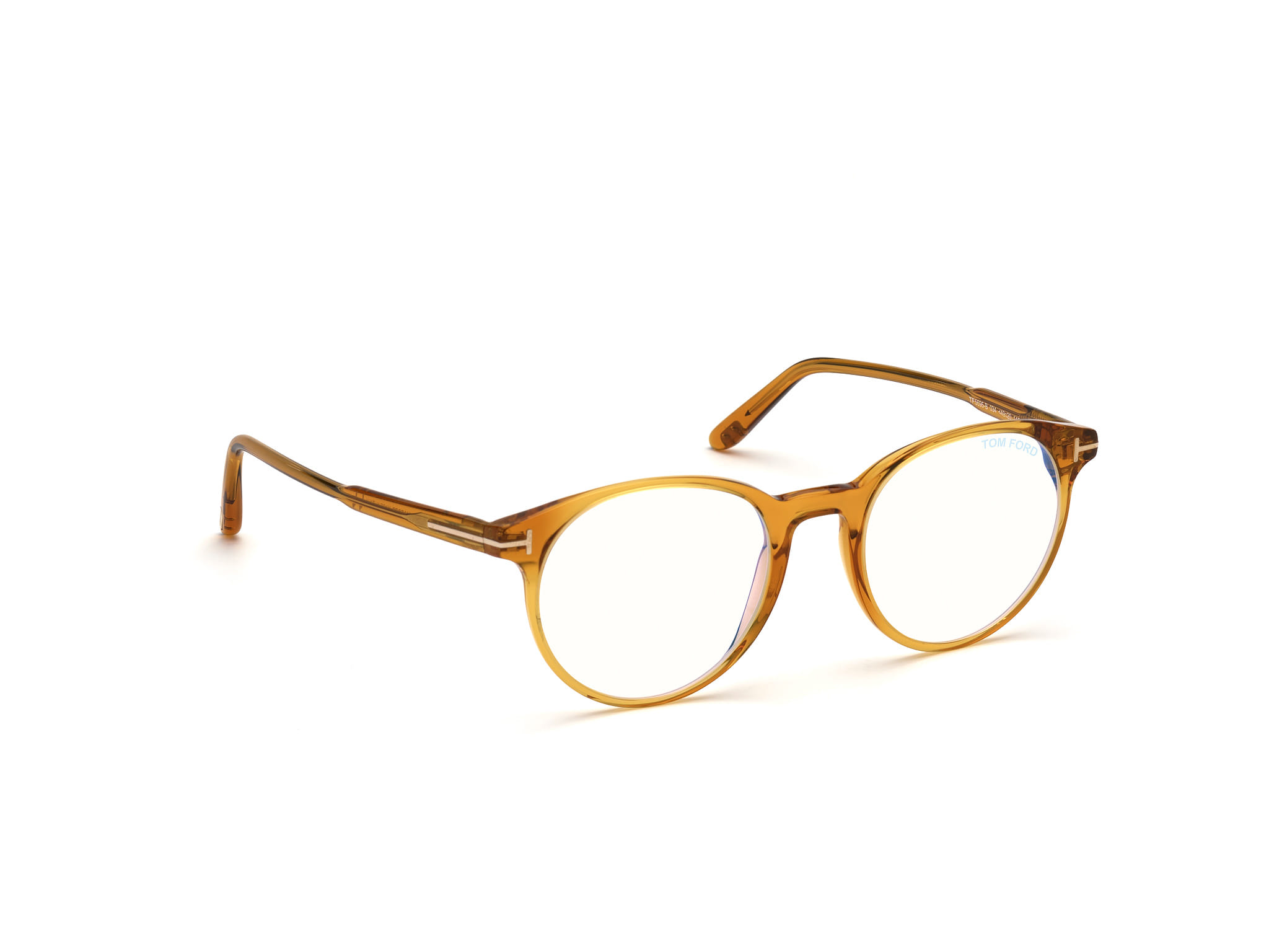 Tomford FT5695-B Frame Transparent Brown Male Full Shell Frame — Transparent Brown frame — view 7