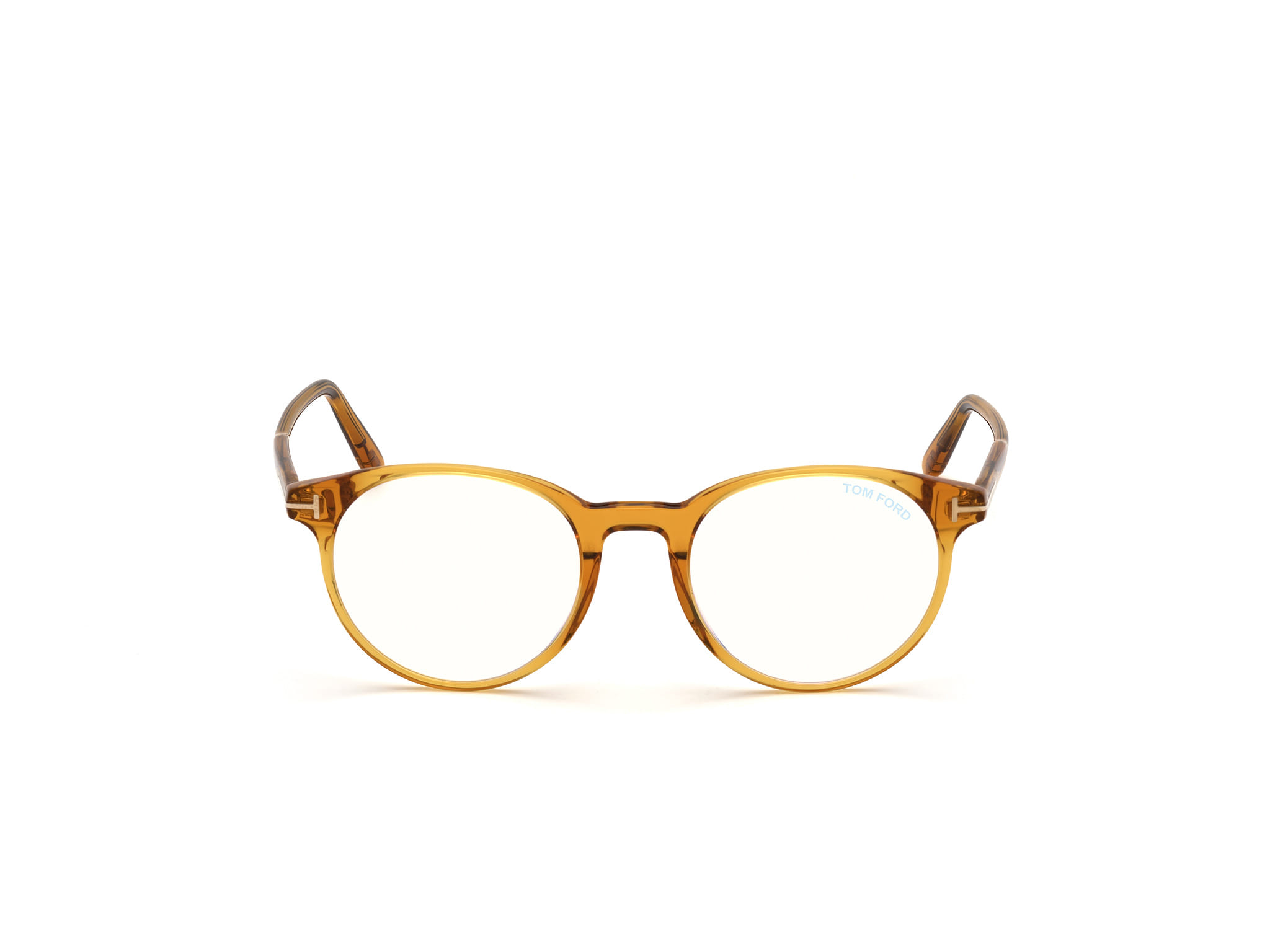 Tomford FT5695-B Frame Transparent Brown Male Full Shell Frame — Transparent Brown frame — view 8