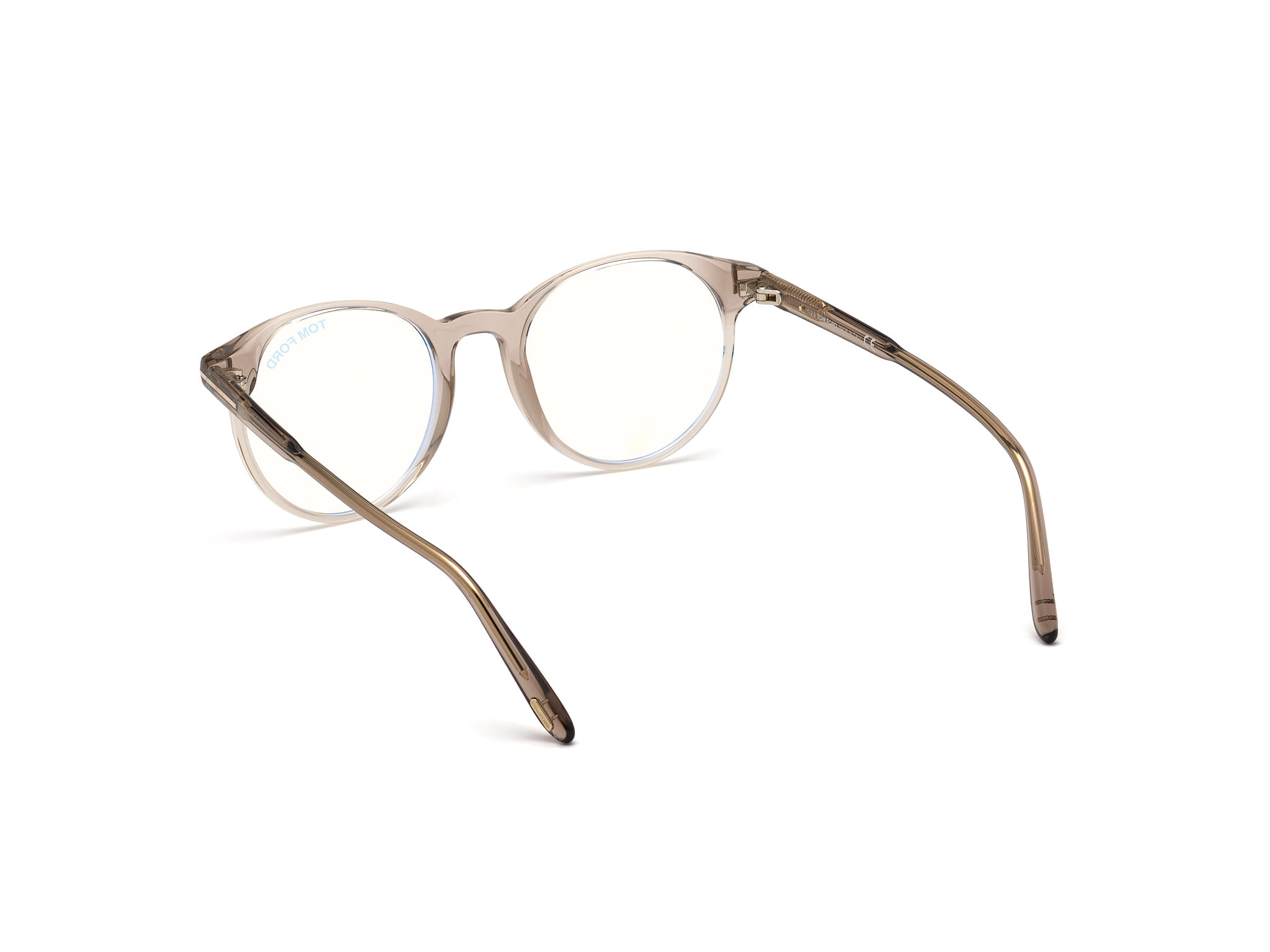 Tomford FT5695-B Frame Transparent Brown Male Full Shell Frame — view 3
