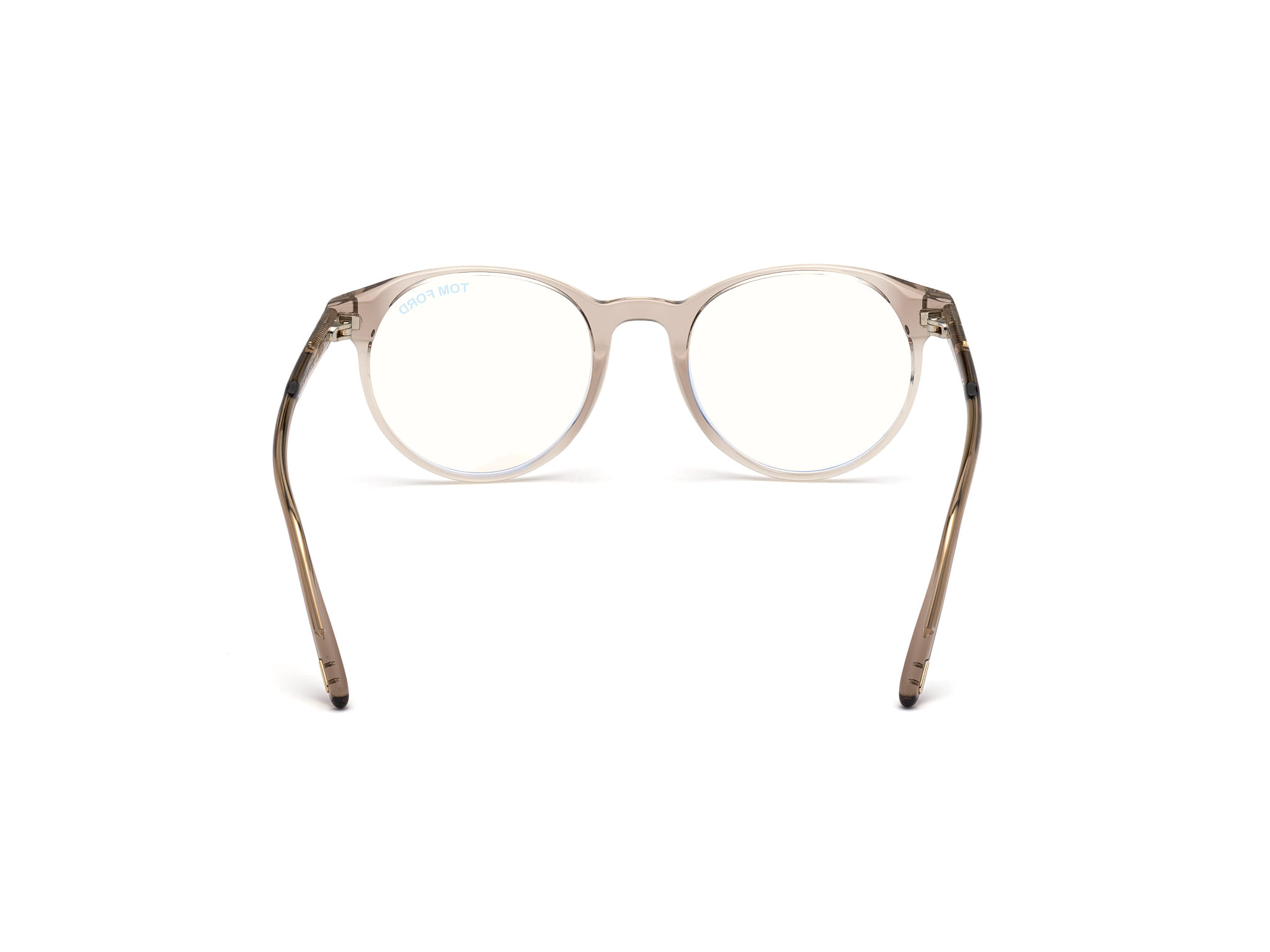 Tomford FT5695-B Frame Transparent Brown Male Full Shell Frame — view 4