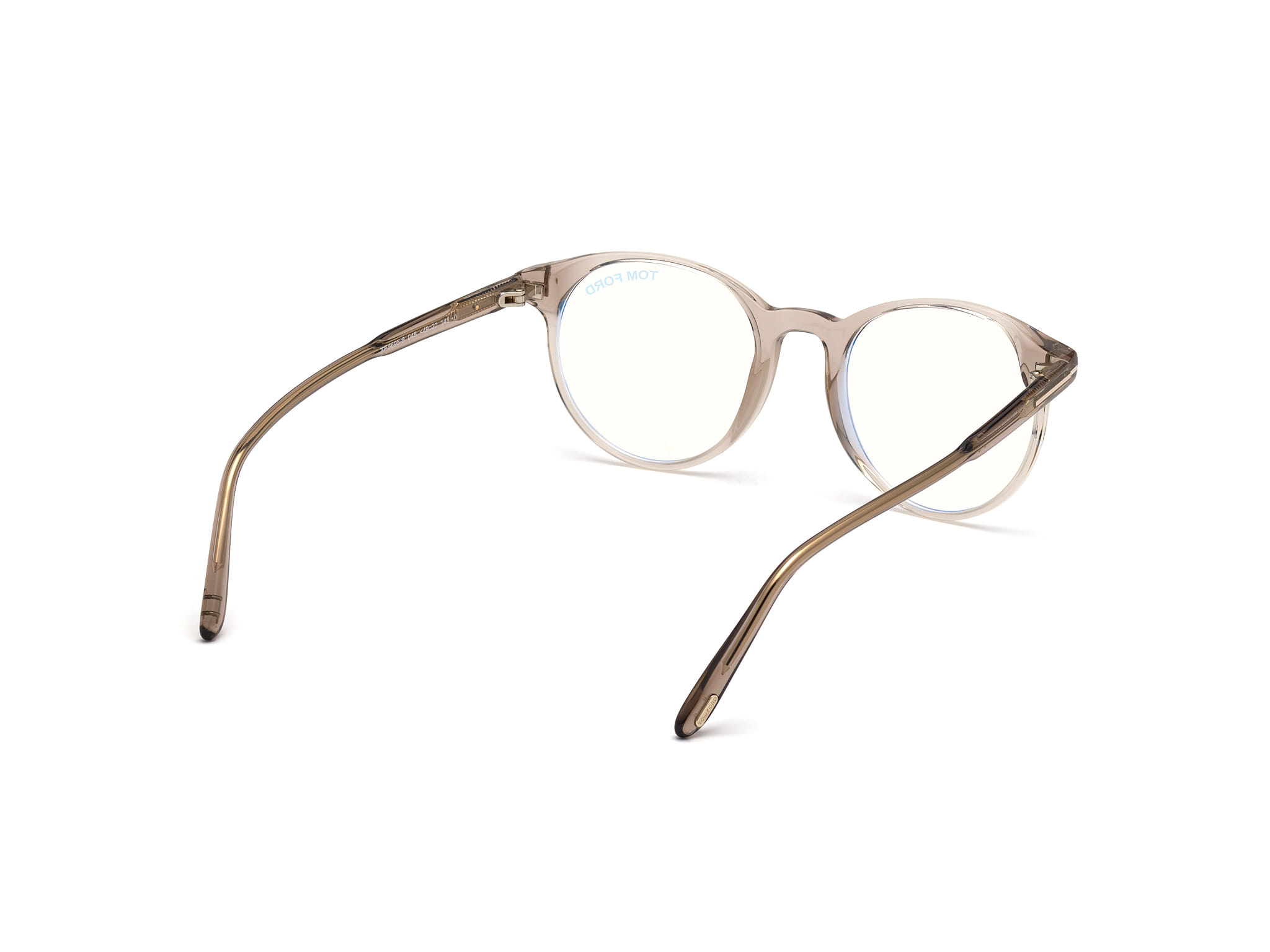 Tomford FT5695-B Frame Transparent Brown Male Full Shell Frame — view 5