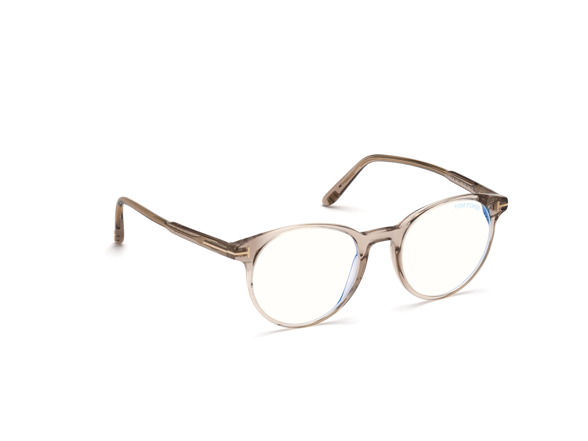 Tomford FT5695-B Frame Transparent Brown Male Full Shell Frame — view 7