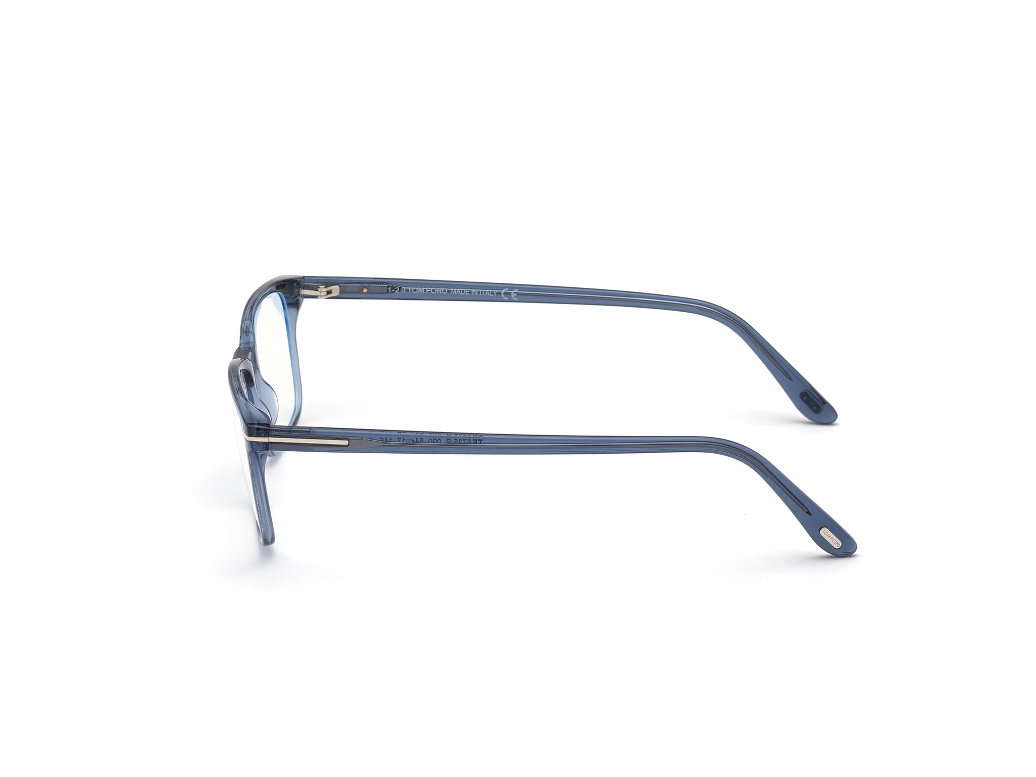 Tomford FT5735-B Frame Transparent Blue Male Full Shell Frame — view 3