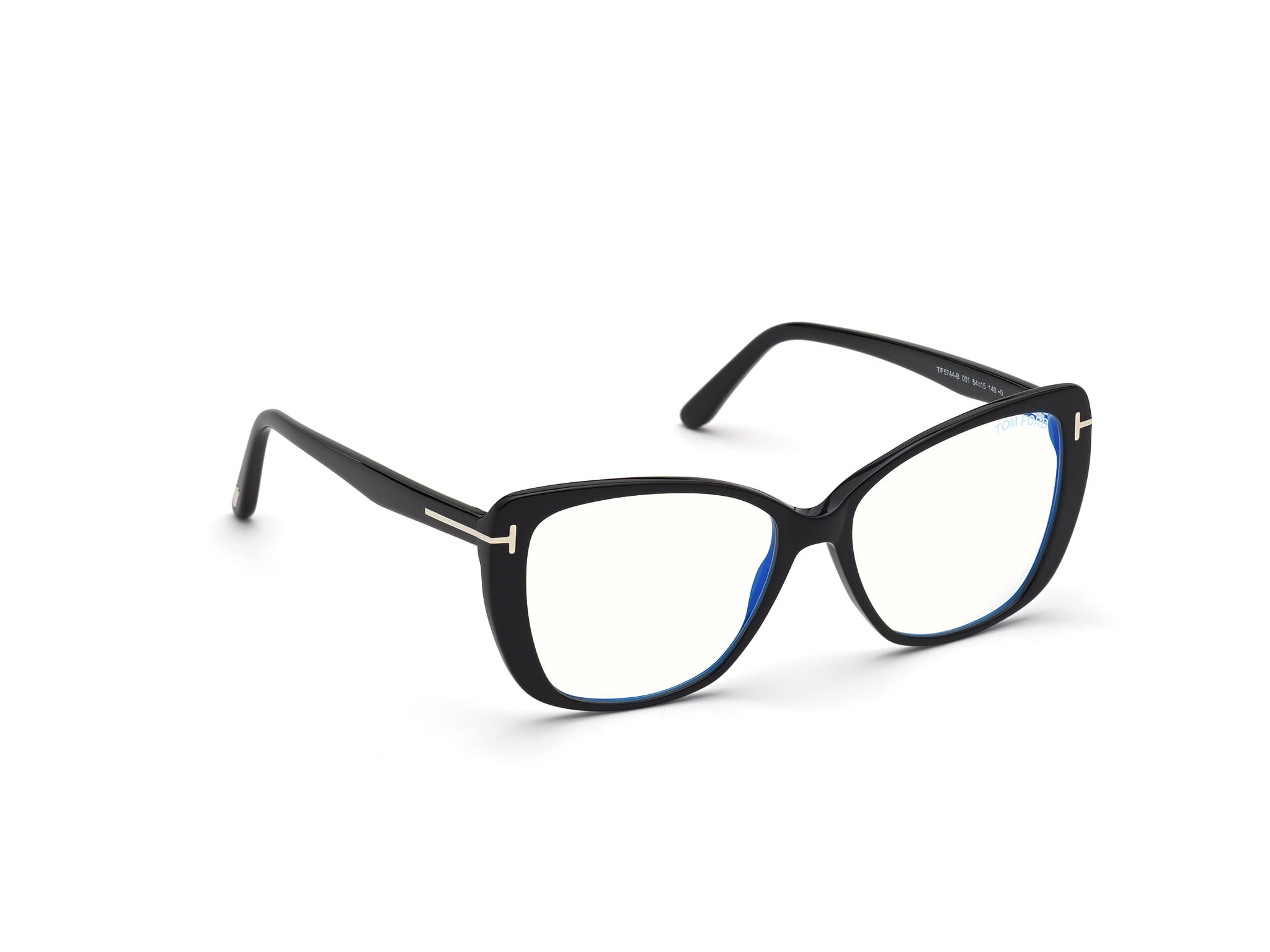 Tomford FT5744-B Frame Black Female Full Shell Frame — Black frame — view 7