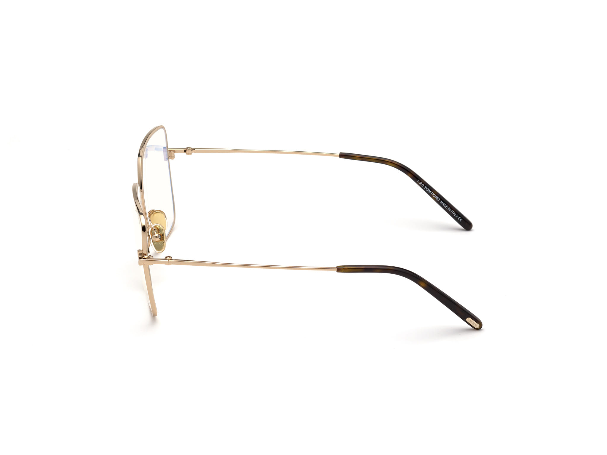 Tomford TF5739-B Frame Gold Unisex Full Metal Frame — Gold frame — view 2