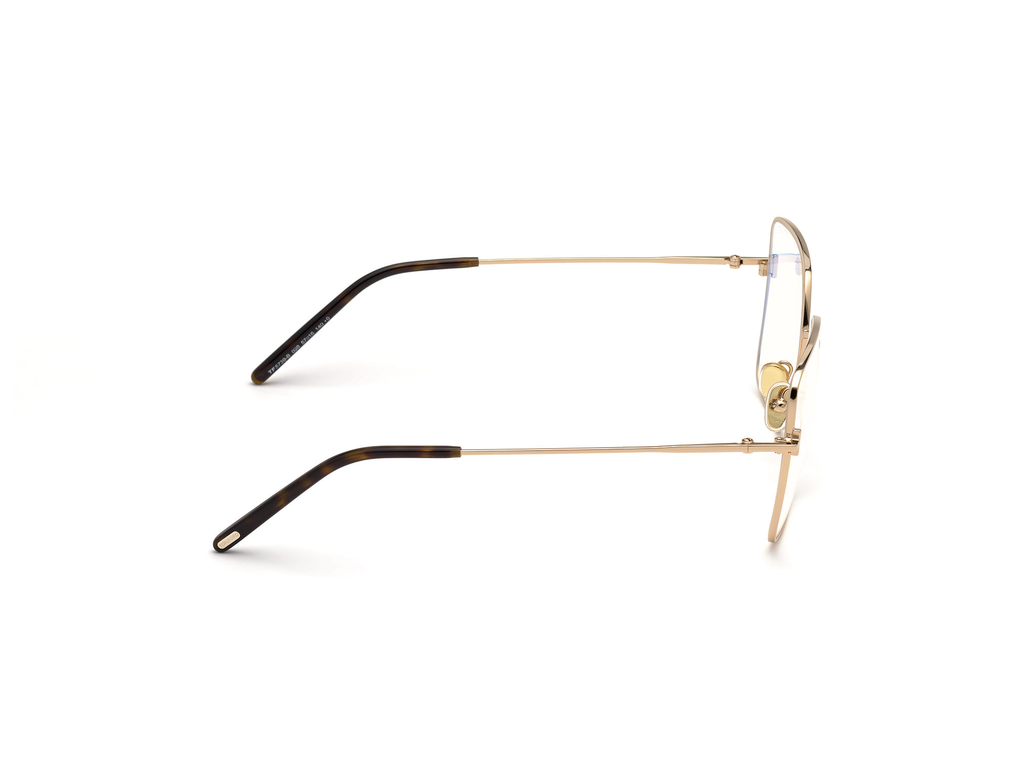 Tomford TF5739-B Frame Gold Unisex Full Metal Frame — Gold frame — view 6