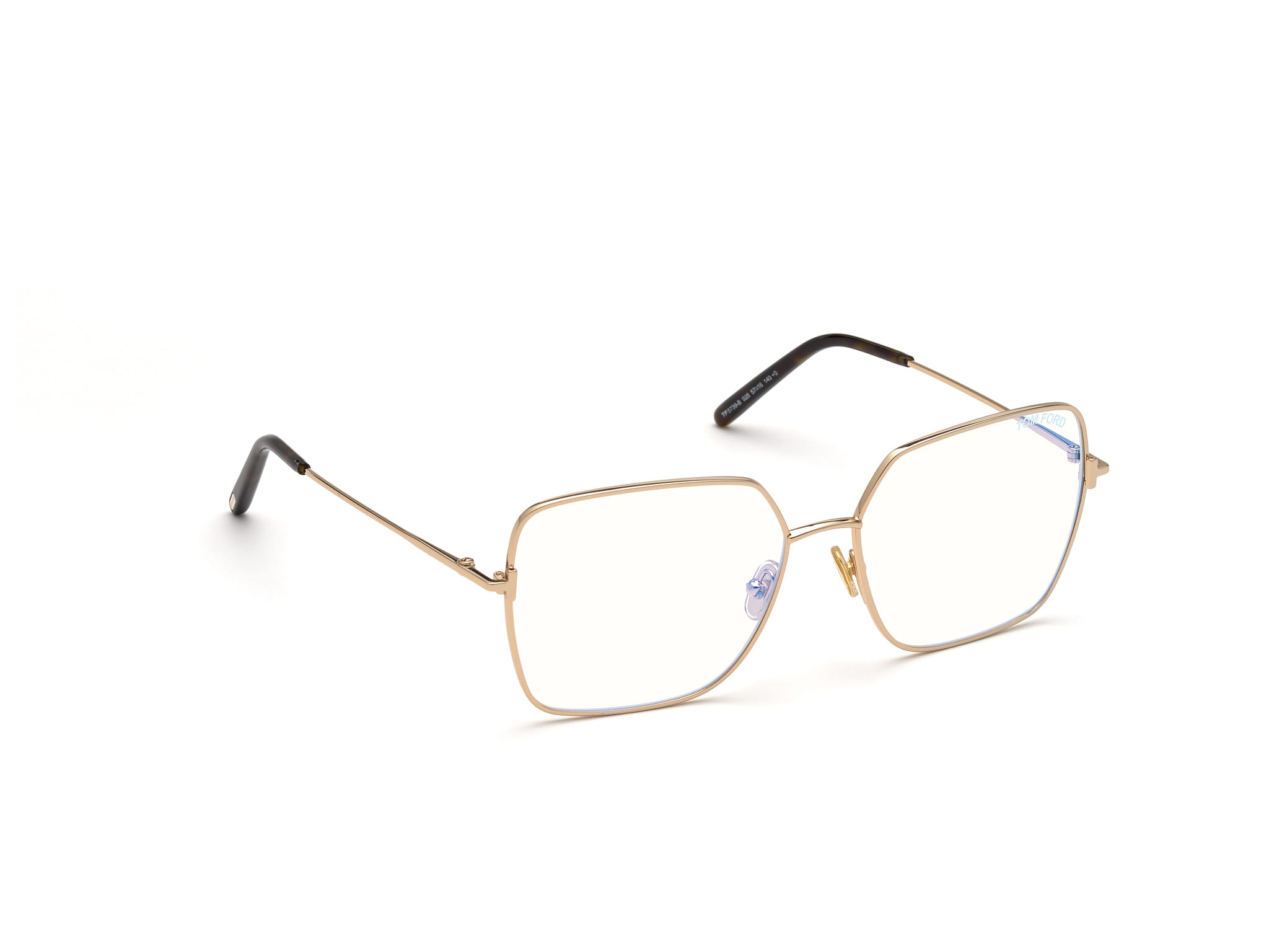 Tomford TF5739-B Frame Gold Unisex Full Metal Frame — Gold frame — view 7