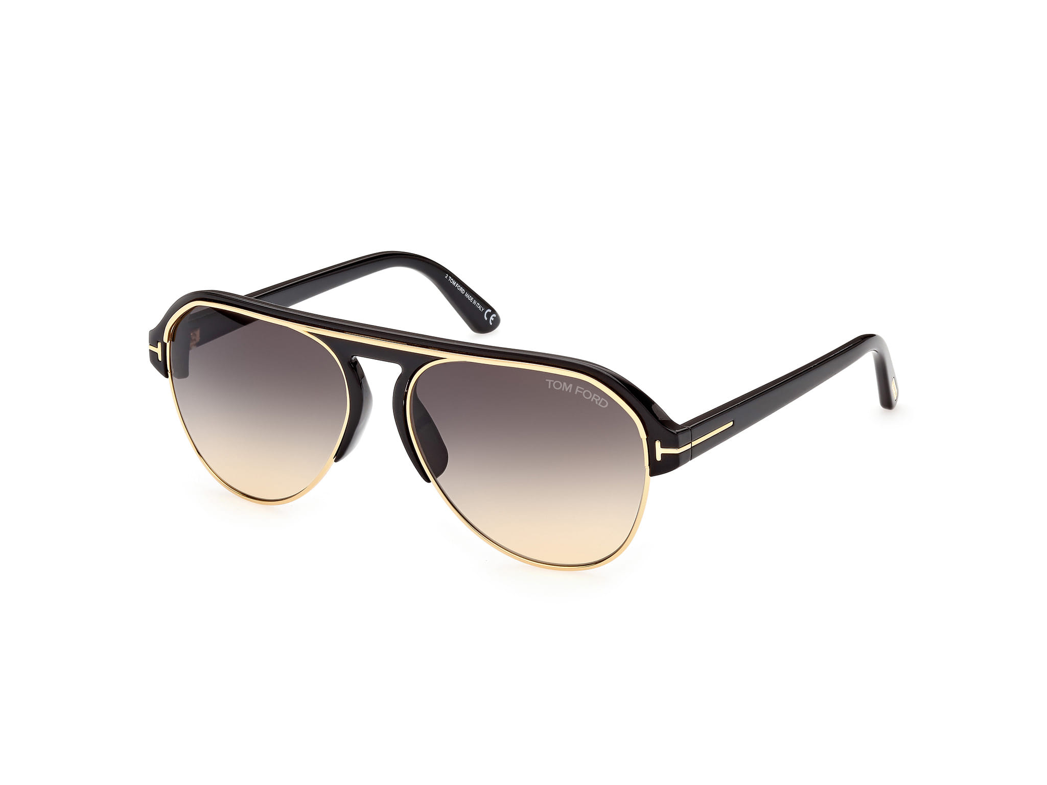 Tomford FT0929 Sunglass Gold Male Full Shell — Gold frame