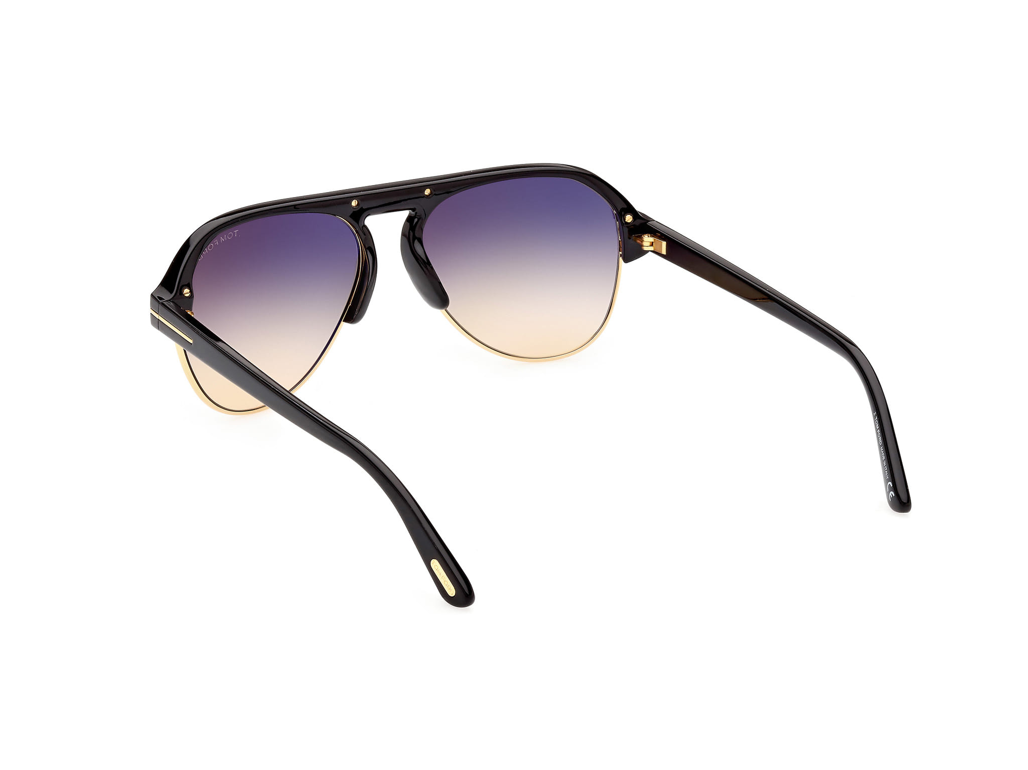 Tomford FT0929 Sunglass Gold Male Full Shell Sunglass — Gold frame — view 3