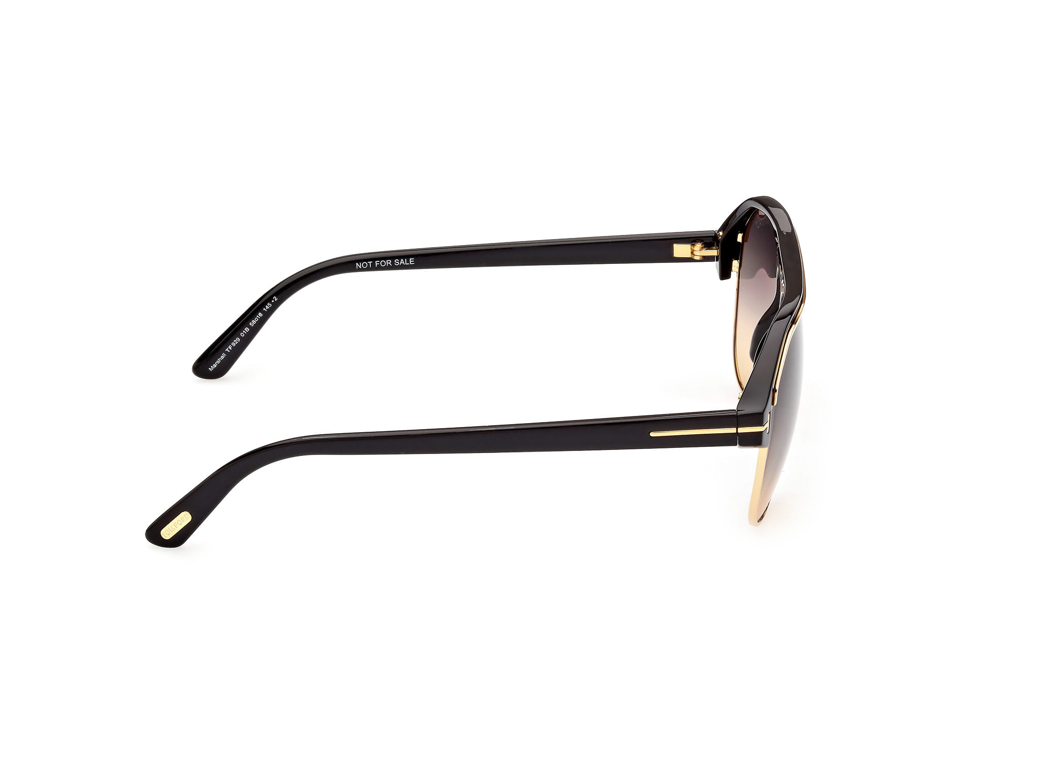 Tomford FT0929 Sunglass Gold Male Full Shell Sunglass — Gold frame — view 6