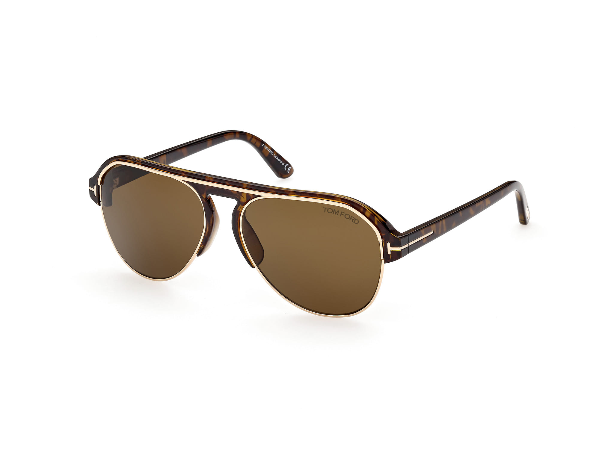 Tomford FT0929 Sunglass Gold Male Full Shell — Gold frame