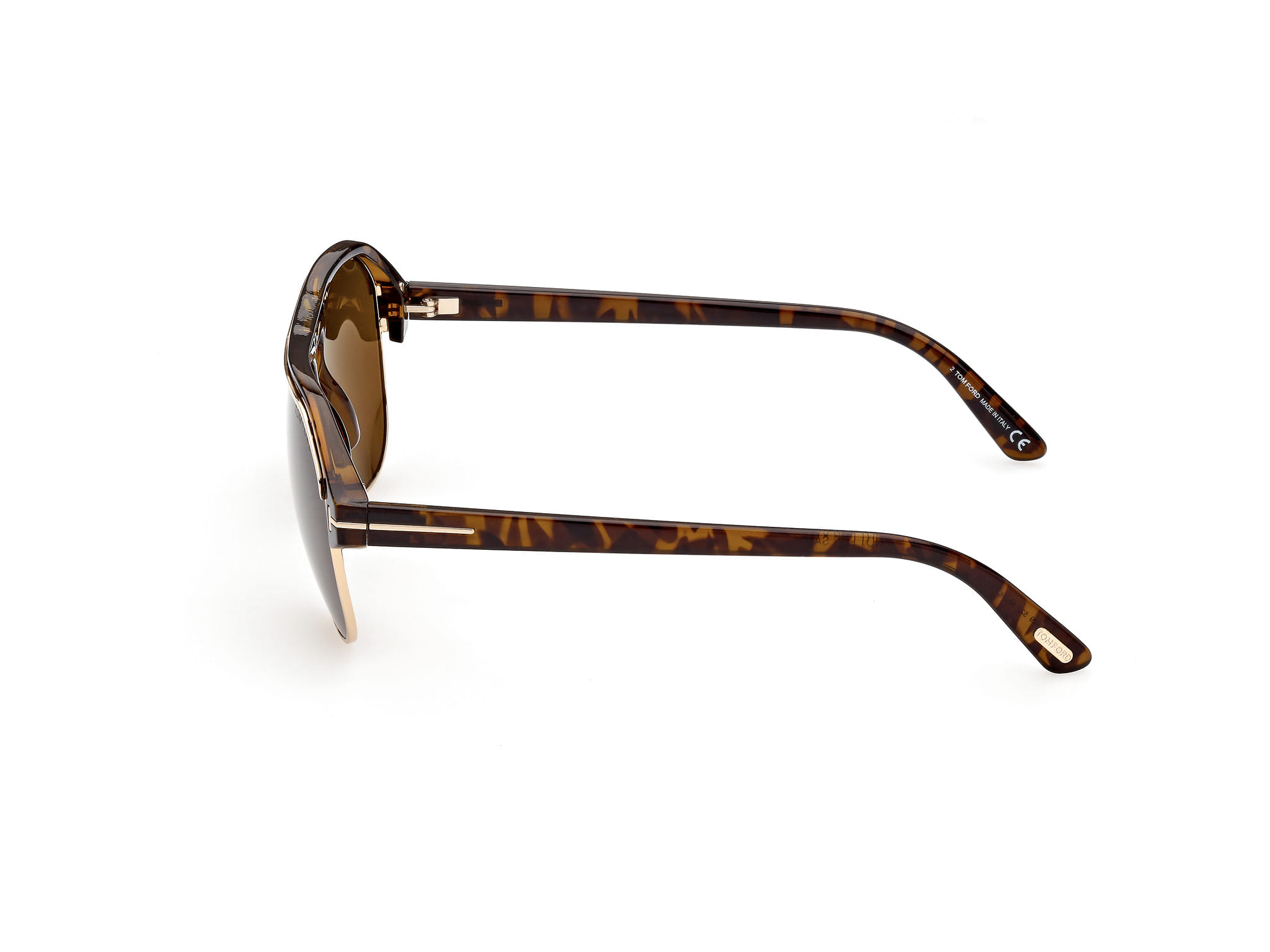 Tomford FT0929 Sunglass Gold Male Full Shell Sunglass — Gold frame — view 2