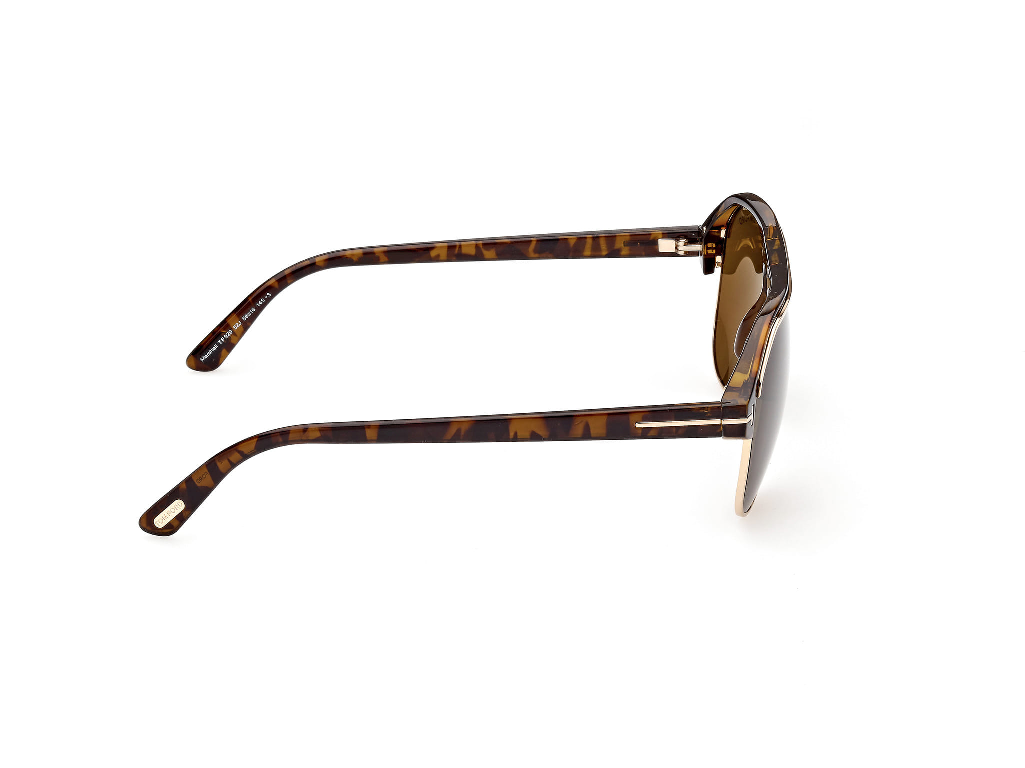 Tomford FT0929 Sunglass Gold Male Full Shell Sunglass — Gold frame — view 6