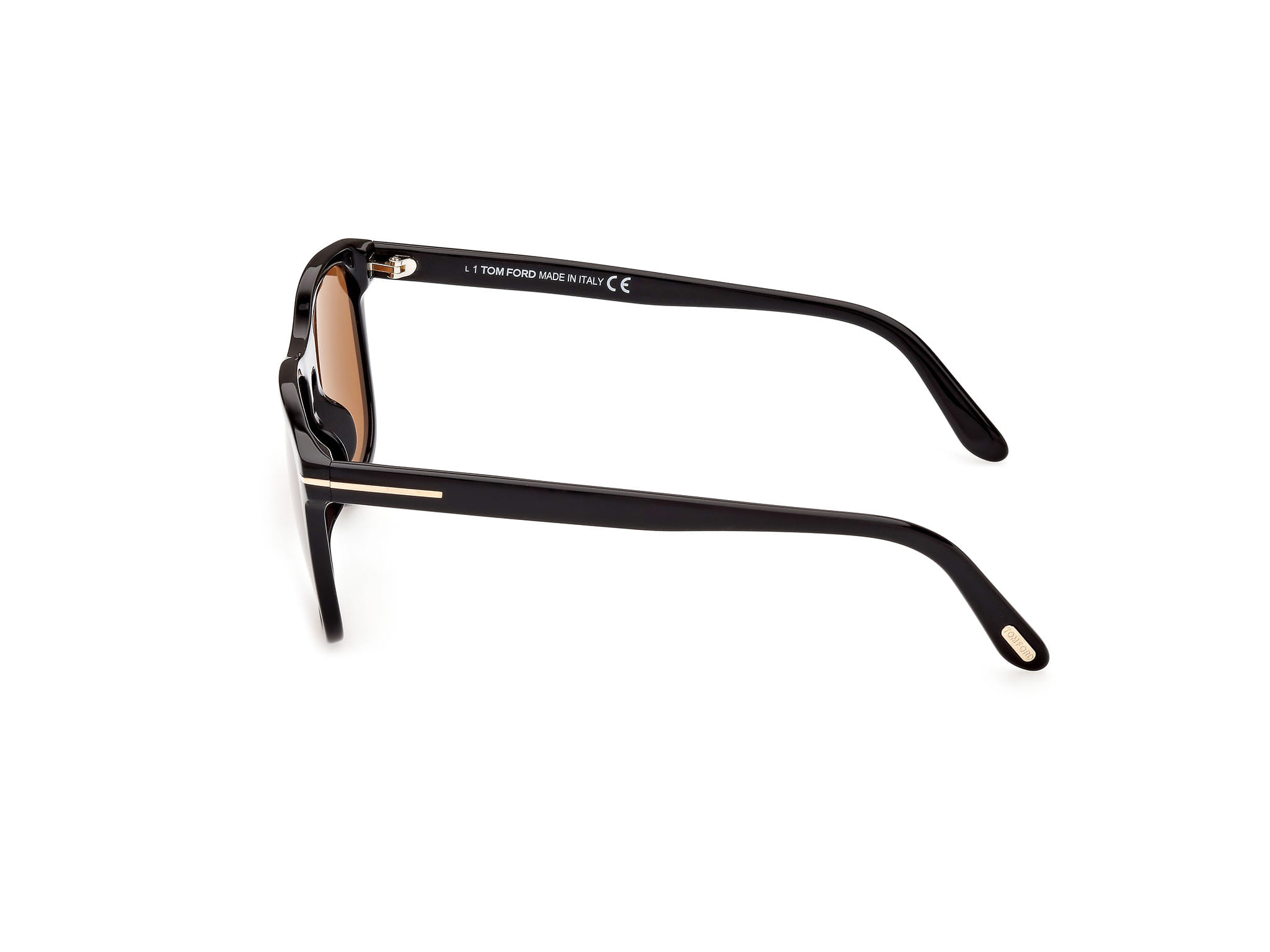 Tomford FT0930 Sunglass Black Male Full Shell Sunglass — Black frame — view 2