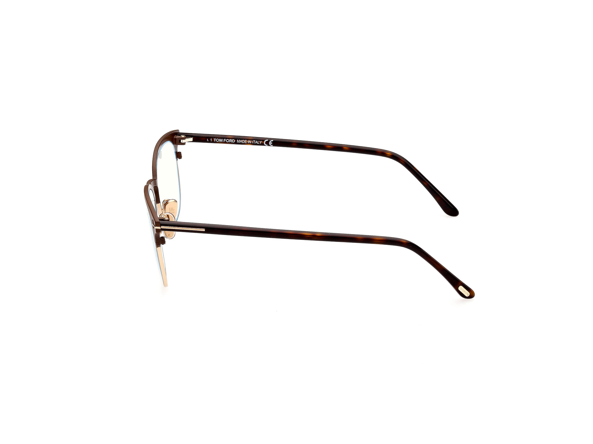 Tomford TF5799-B Frame Brown Male Full Shell Frame — Brown frame — view 2