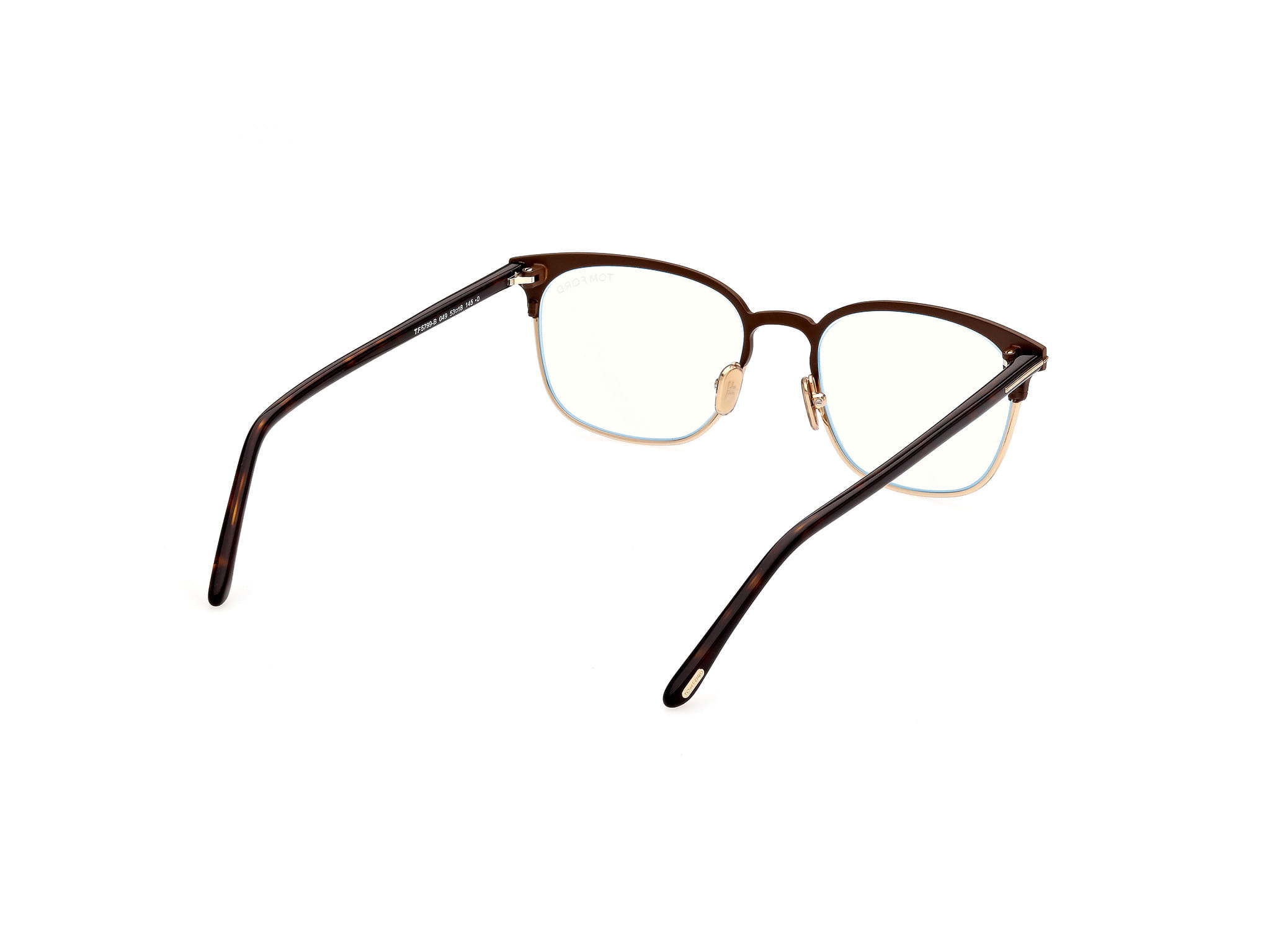 Tomford TF5799-B Frame Brown Male Full Shell Frame — Brown frame — view 5