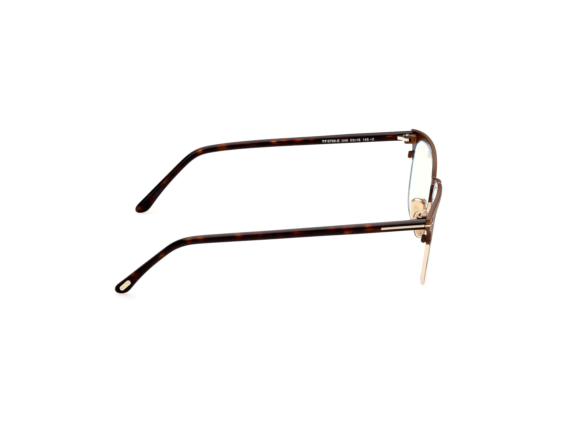 Tomford TF5799-B Frame Brown Male Full Shell Frame — Brown frame — view 6