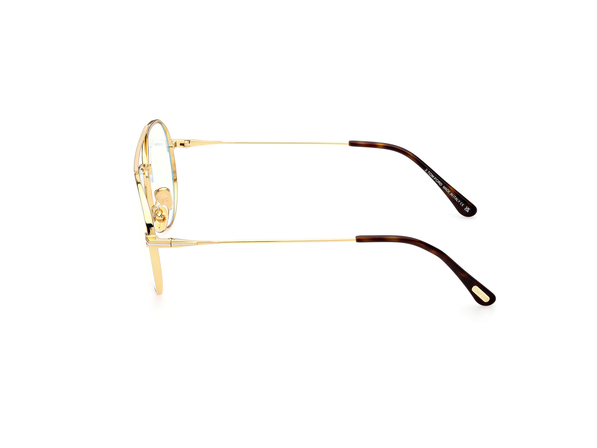 Tomford TF5800-B Frame Gold Male Full Metal Frame — Gold frame — view 2