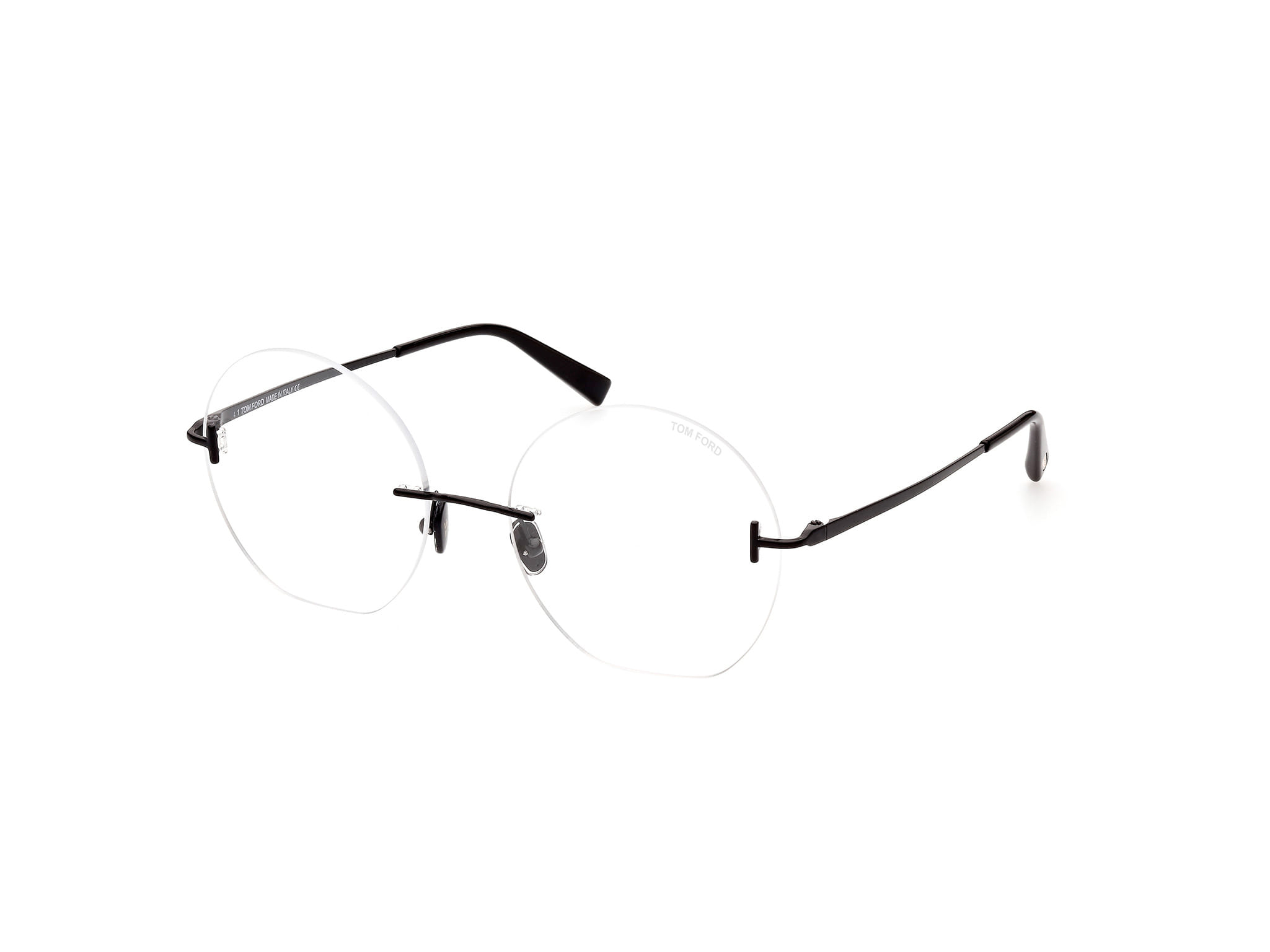 Tomford FT5809 Frame Black Male RimLess Metal — Black frame