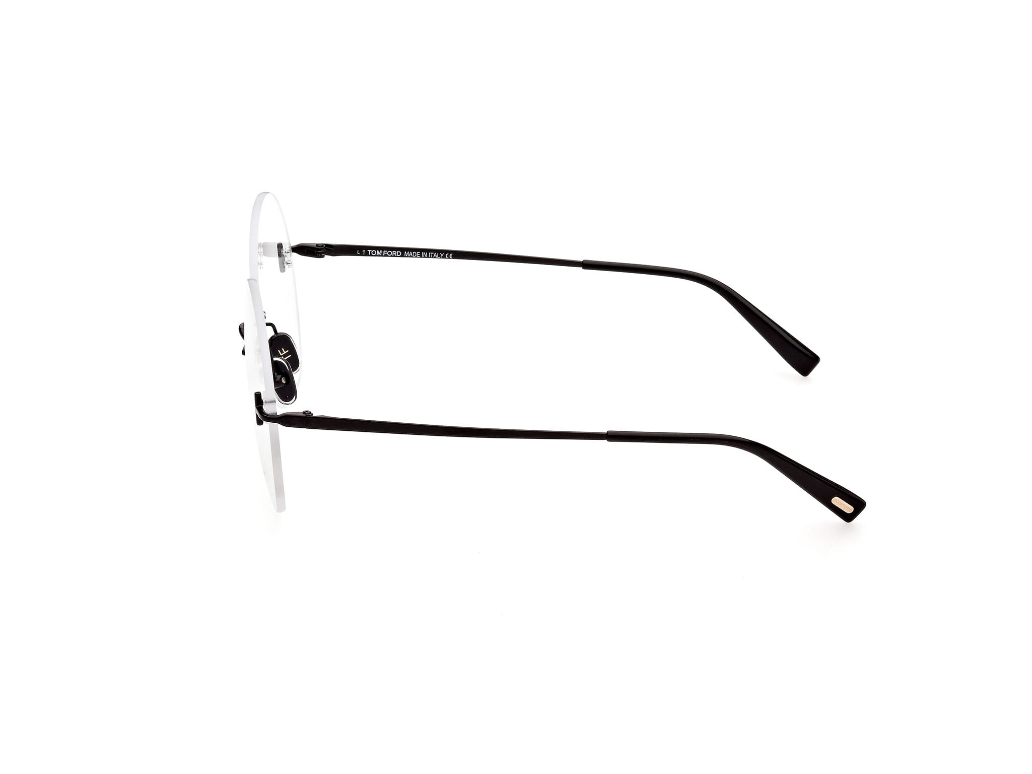 Tomford FT5809 Frame Black Male RimLess Metal Frame — Black frame — view 2