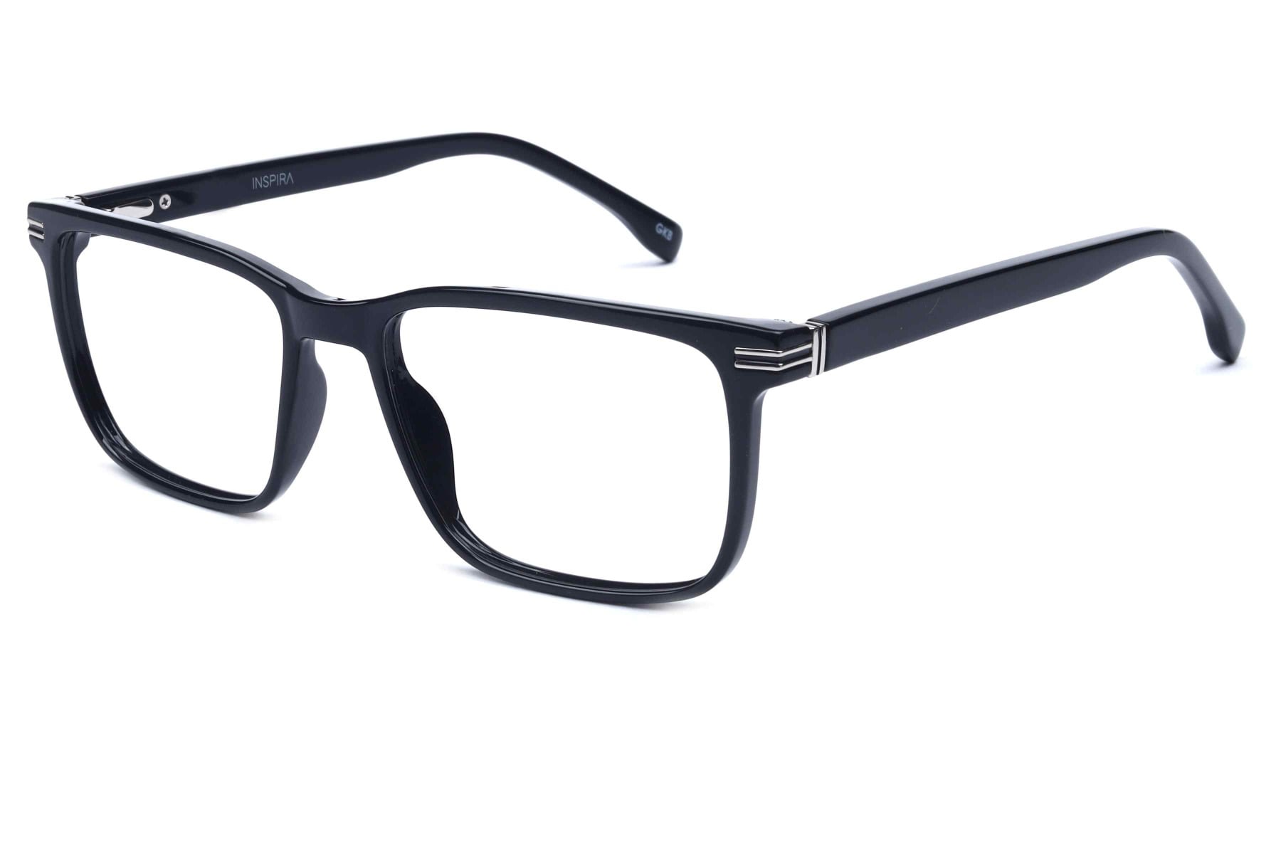 Inspira L2966 Frame Black Male Full Shell Frame — Black frame — view 2