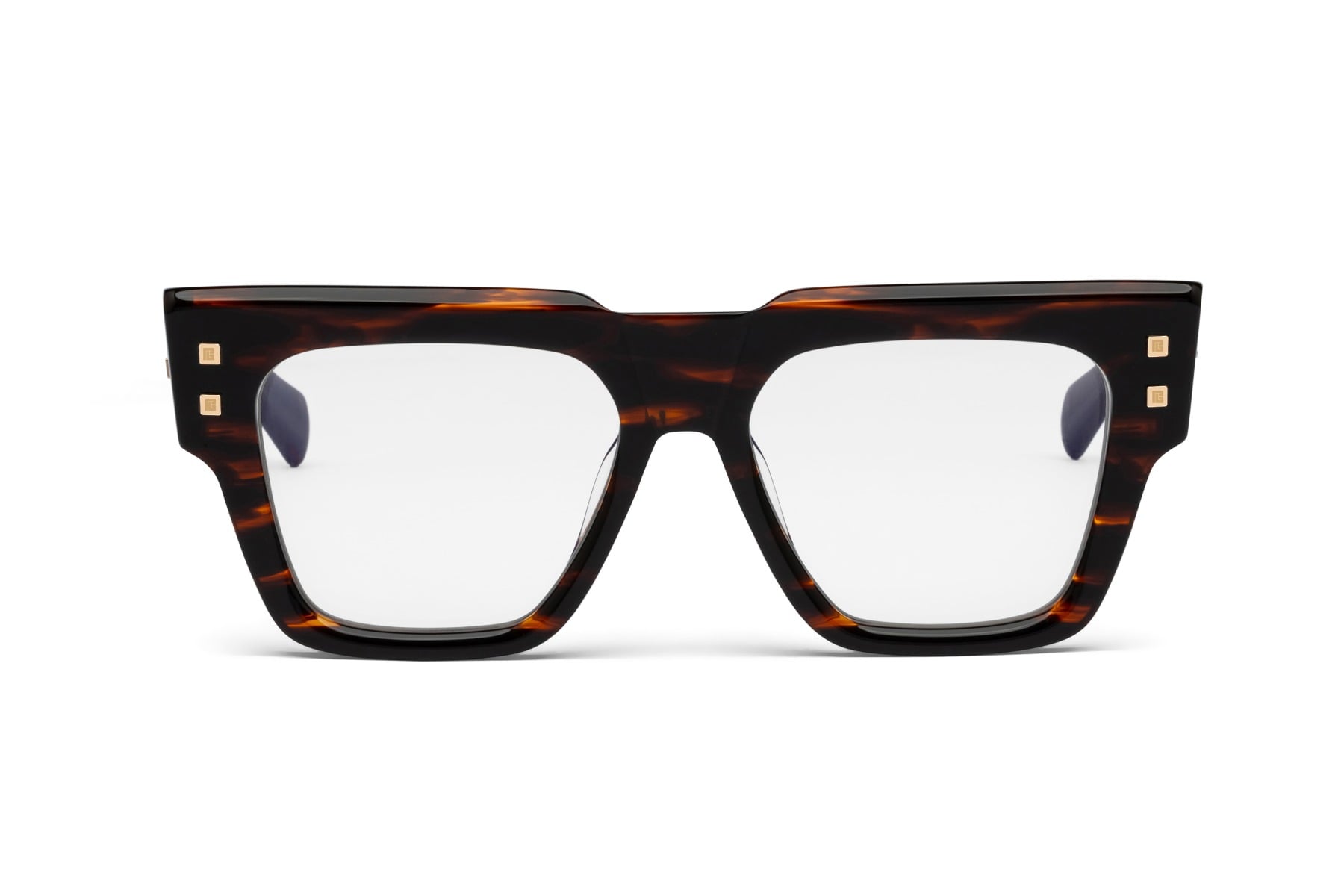 BALMAIN B-ARMY 164D BRN-GLD — Havana frame