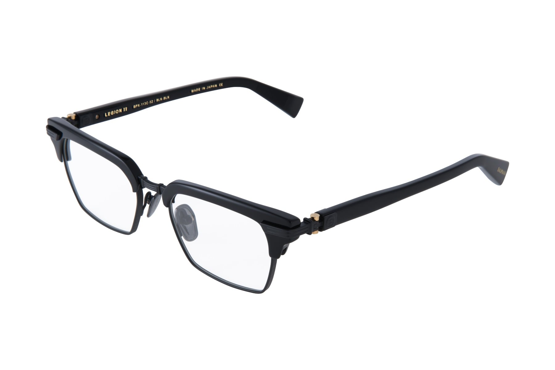 BALMAIN LEGION II BPX-113C 113C BLK-BLK Frame — Matt Black frame — view 1