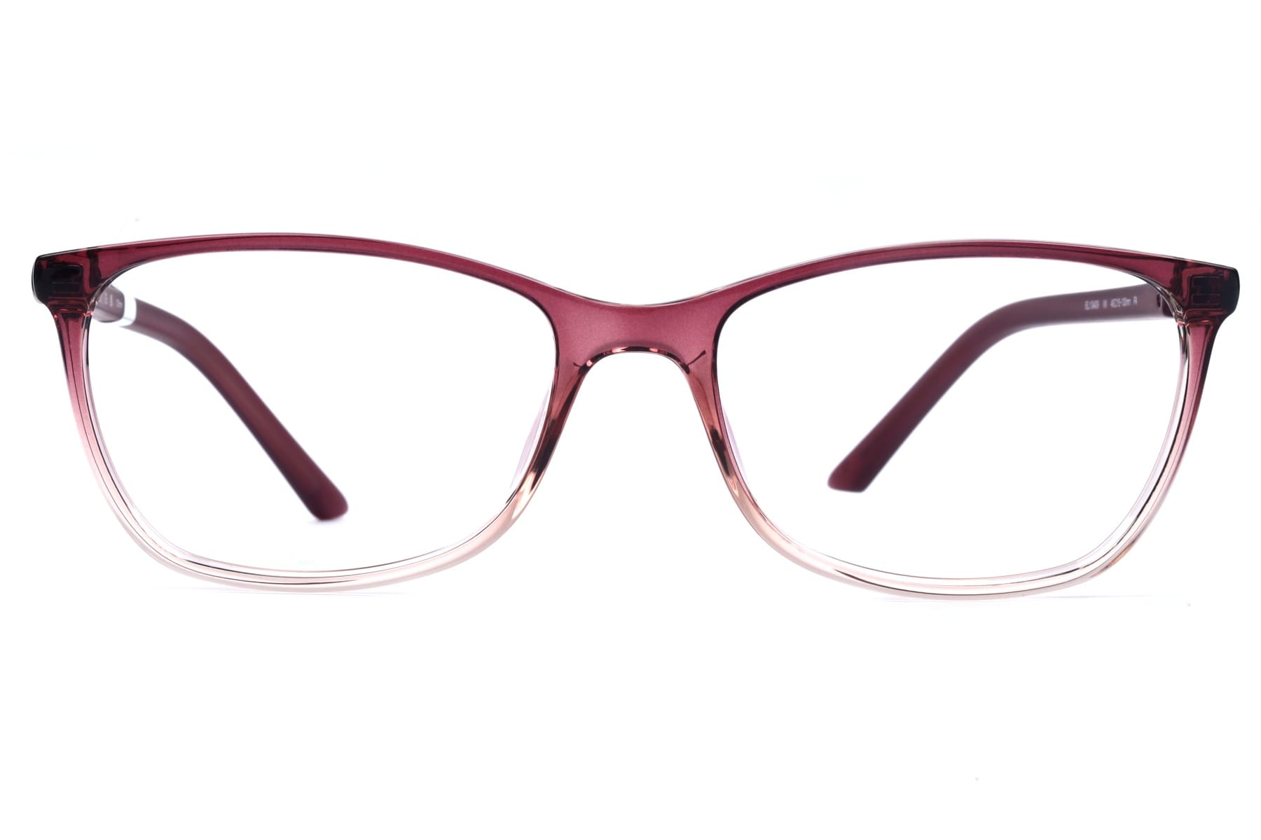 Elle EL 13409 Frame Transparent Maroon Female Full Shell — Transparent Maroon frame