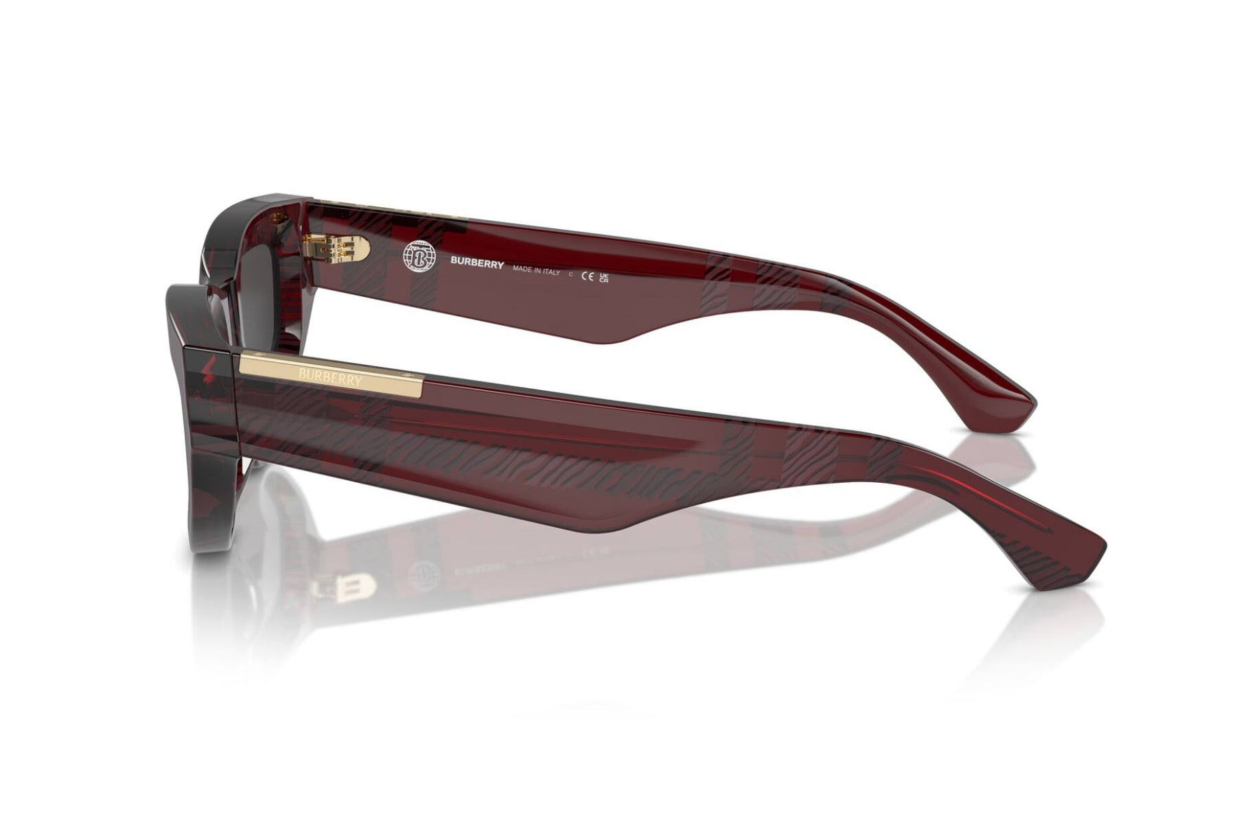 BURBERRY 0BE4425U 411587 Sunglass — Red frame — view 3