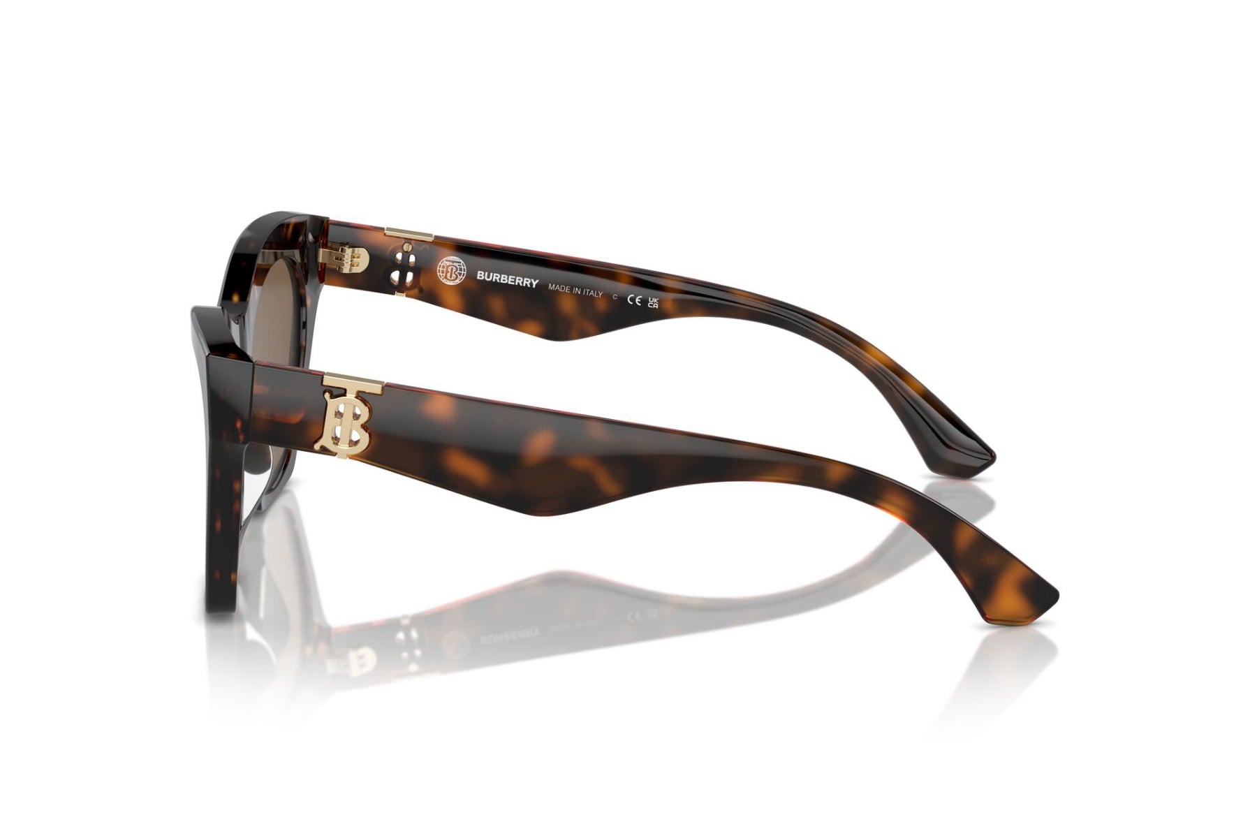 BURBERRY 0BE4420U 3002/73 Sunglass — Havana frame — view 3