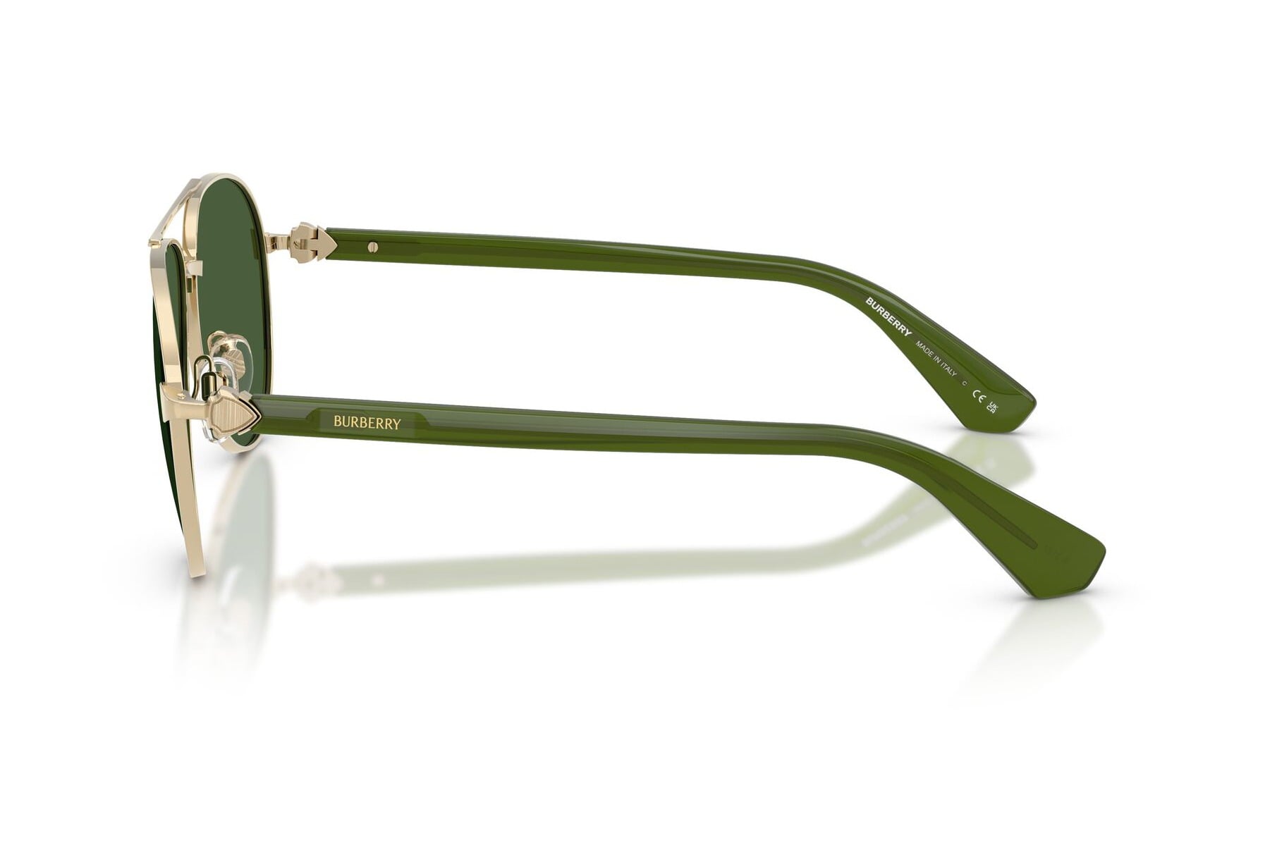 BURBERRY 0BE3167 110971 Sunglass — Light Gold frame — view 3