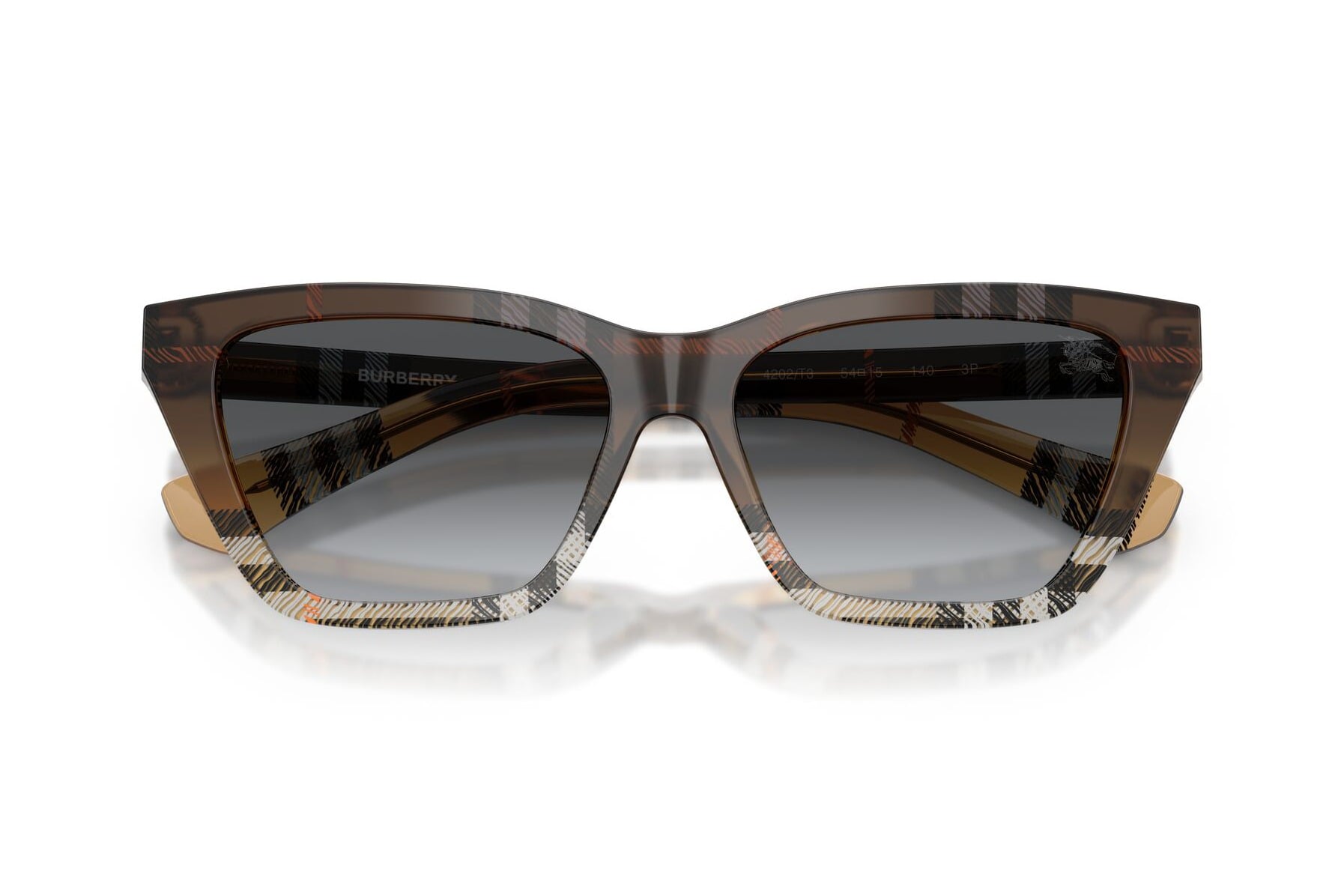 BURBERRY 0BE4468 4202T3 Sunglass — Light Brown frame — view 4