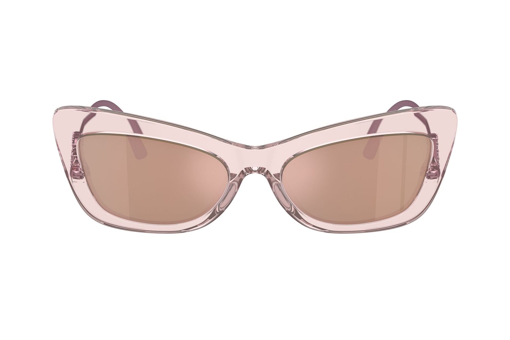 DOLCE & GABBANA 0DG4467B 31486X Sunglass — Transparent Pink frame — view 1