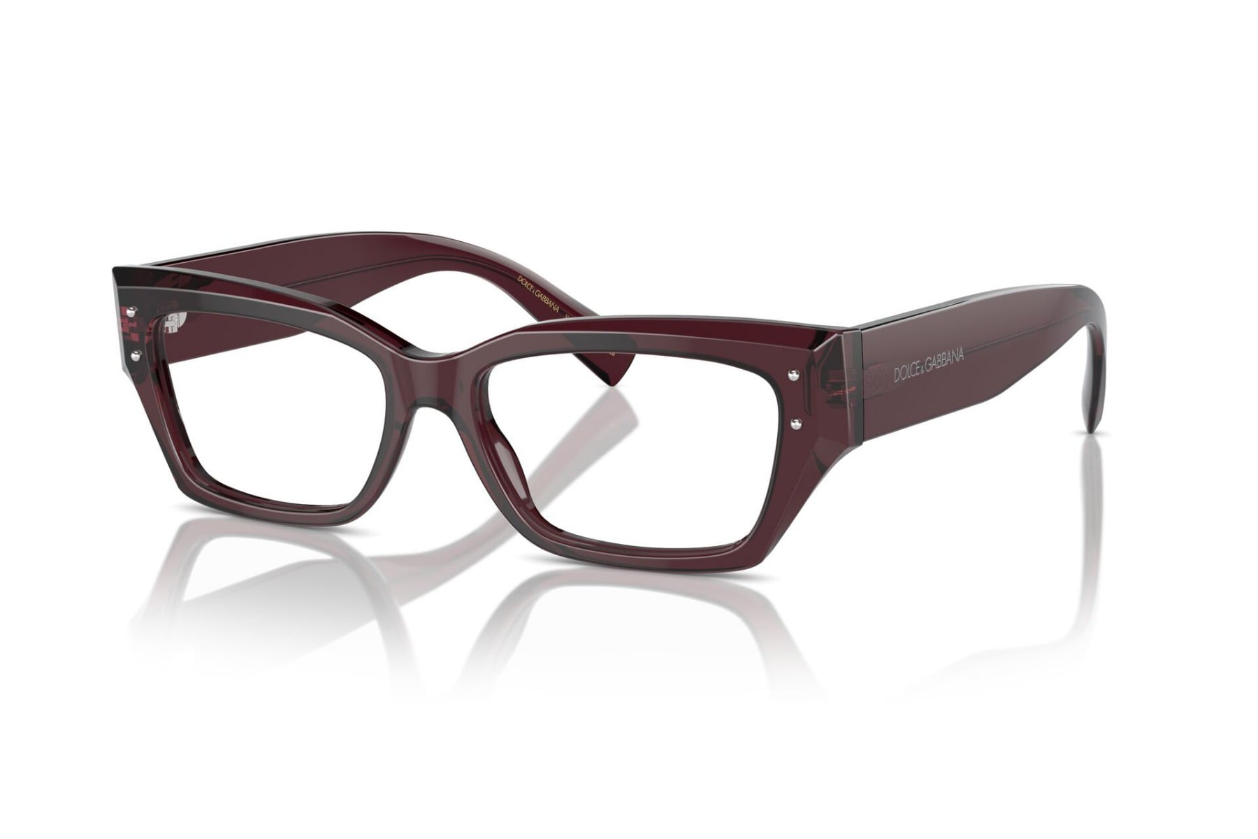 DOLCE & GABBANA 0DG3387 3045 Frame — Transparent Violet frame — view 1